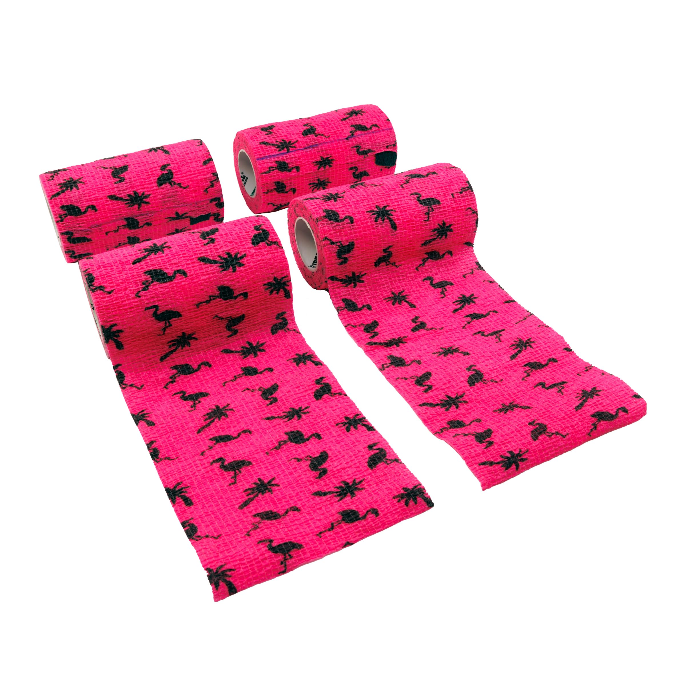 SyrFlex Cohesive Bandage 4    Pink Flamingo 4pk