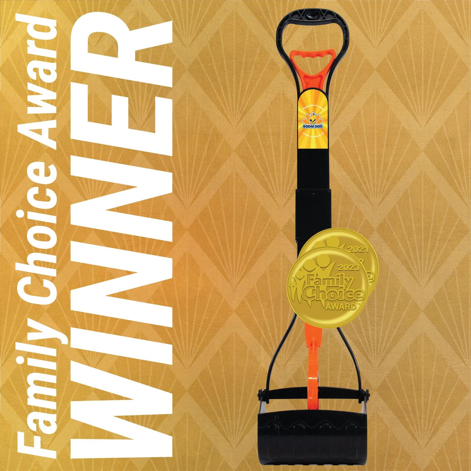 Bodhi Dog Extra Large Foldable Pooper Scooper - 32    Long Handle, Lightweight Portable Pooper Scooper For Small & Large Dogs -