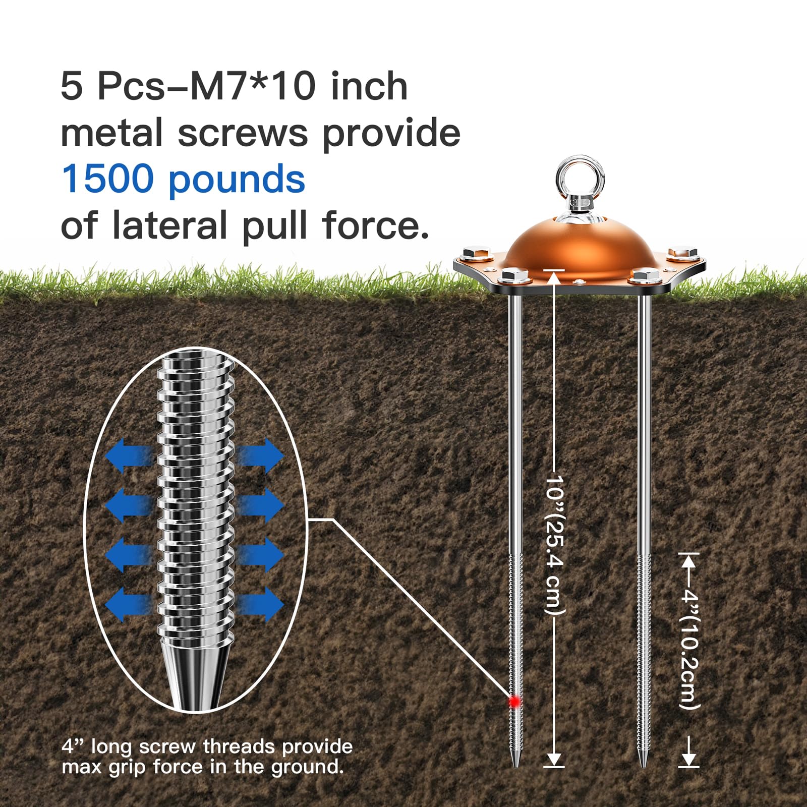 Tamababy Dog Tie Out Cable And Stake, 360Swivel Dog Anchor, With 30Ft Heavy Duty Cable, Heavy Dog Stake For Yard Can Hold Up To