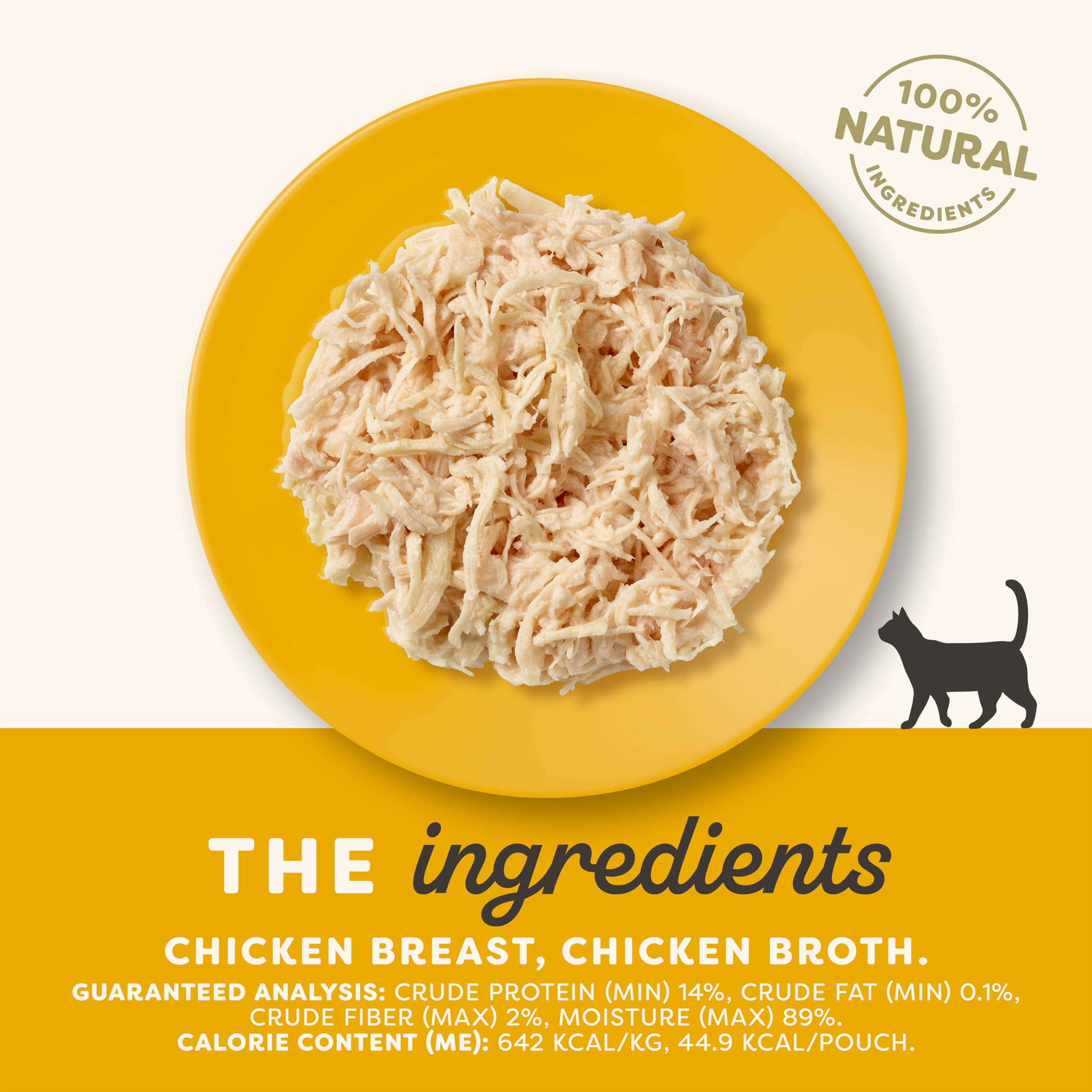 Applaws Natural Wet Cat Food, 12 Count, Limited Ingredient Wet Cat Food Pouches, Chicken Breast in Broth, 2.47oz Pouches