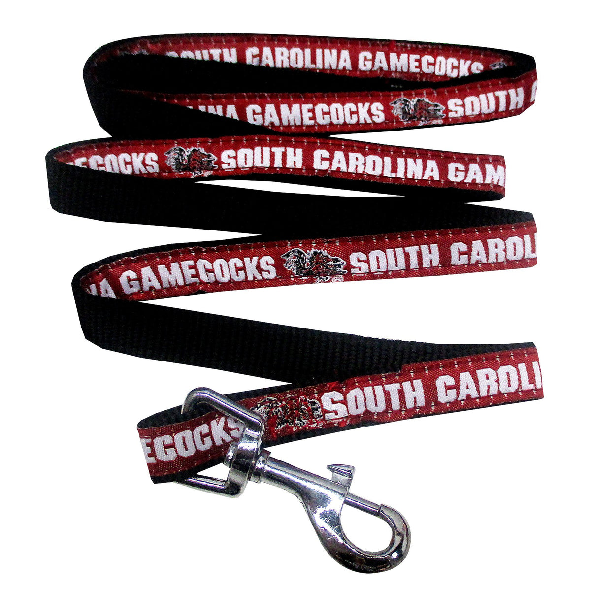 Pets First Collegiate Pet Accessories, Dog Leash, South Carolina Gamecocks, Medium