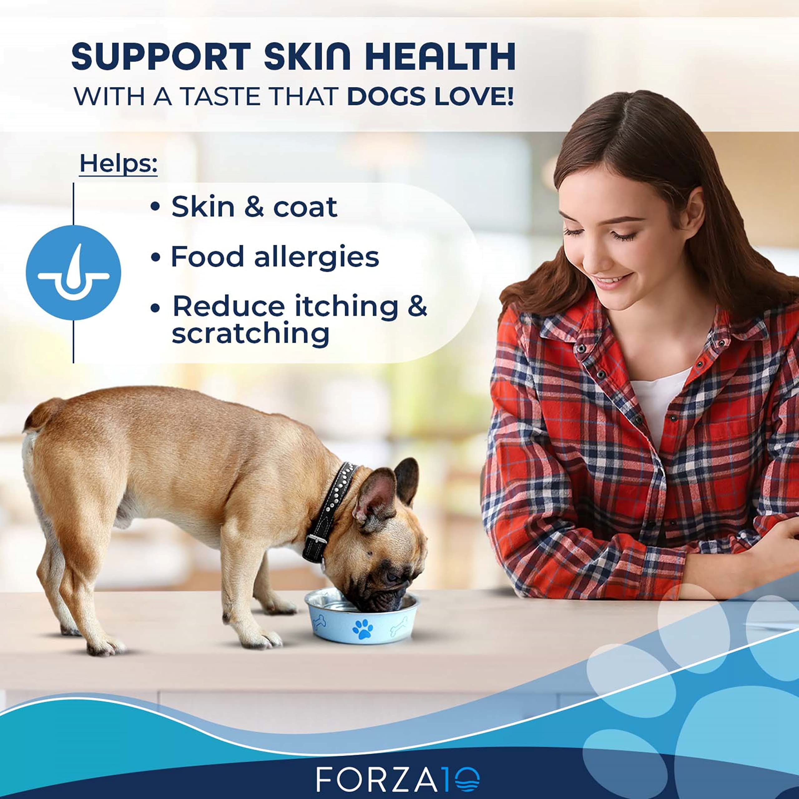 Forza10 Dermo Allergy Dog Food, Dog Food for Allergies and Itching, Dry Dog Food for Skin Allergies, Fish Flavor Sensitive Stoma