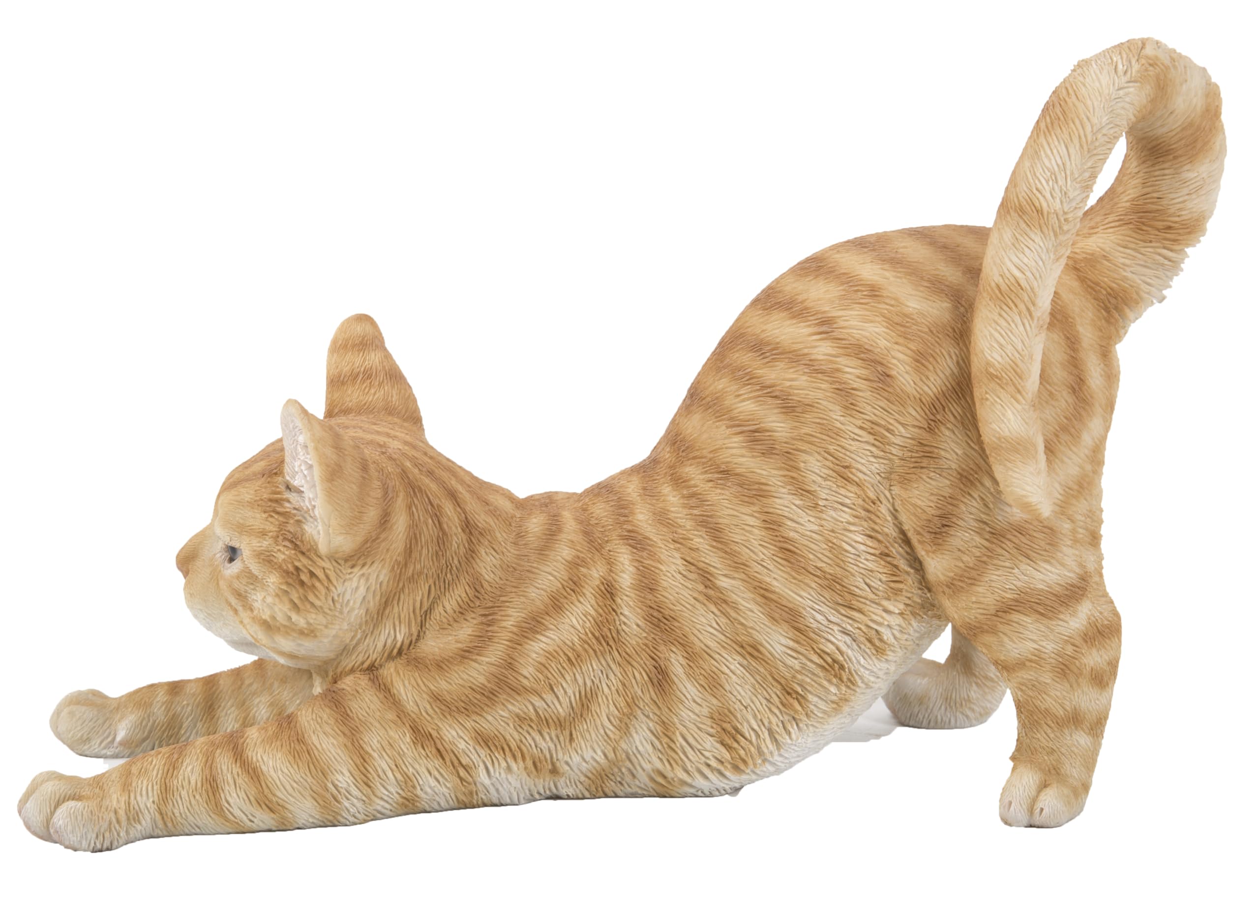 Hi-Line Gift Ltd. Orange Tabby Cat Stretching