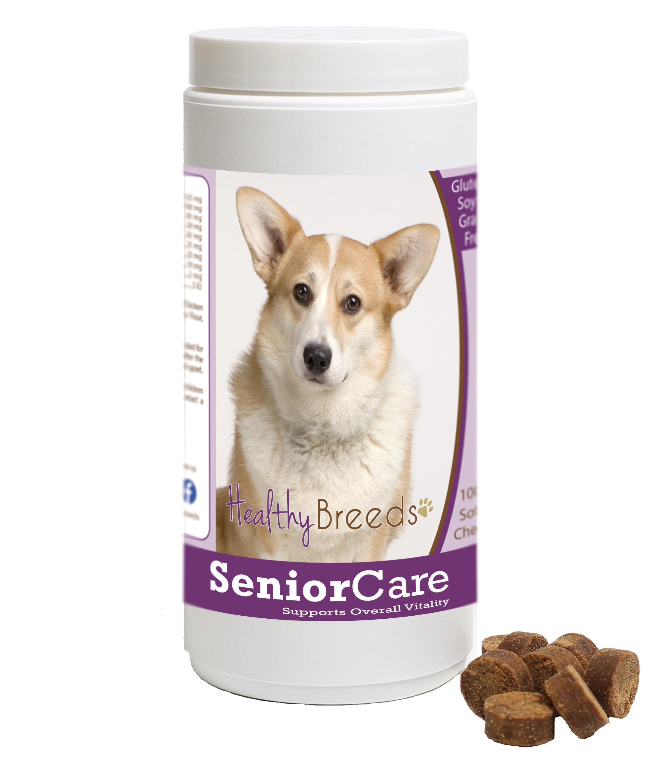 Healthy Breeds Cardigan Welsh Corgi Senior Dog Care Soft Chews 100 Count