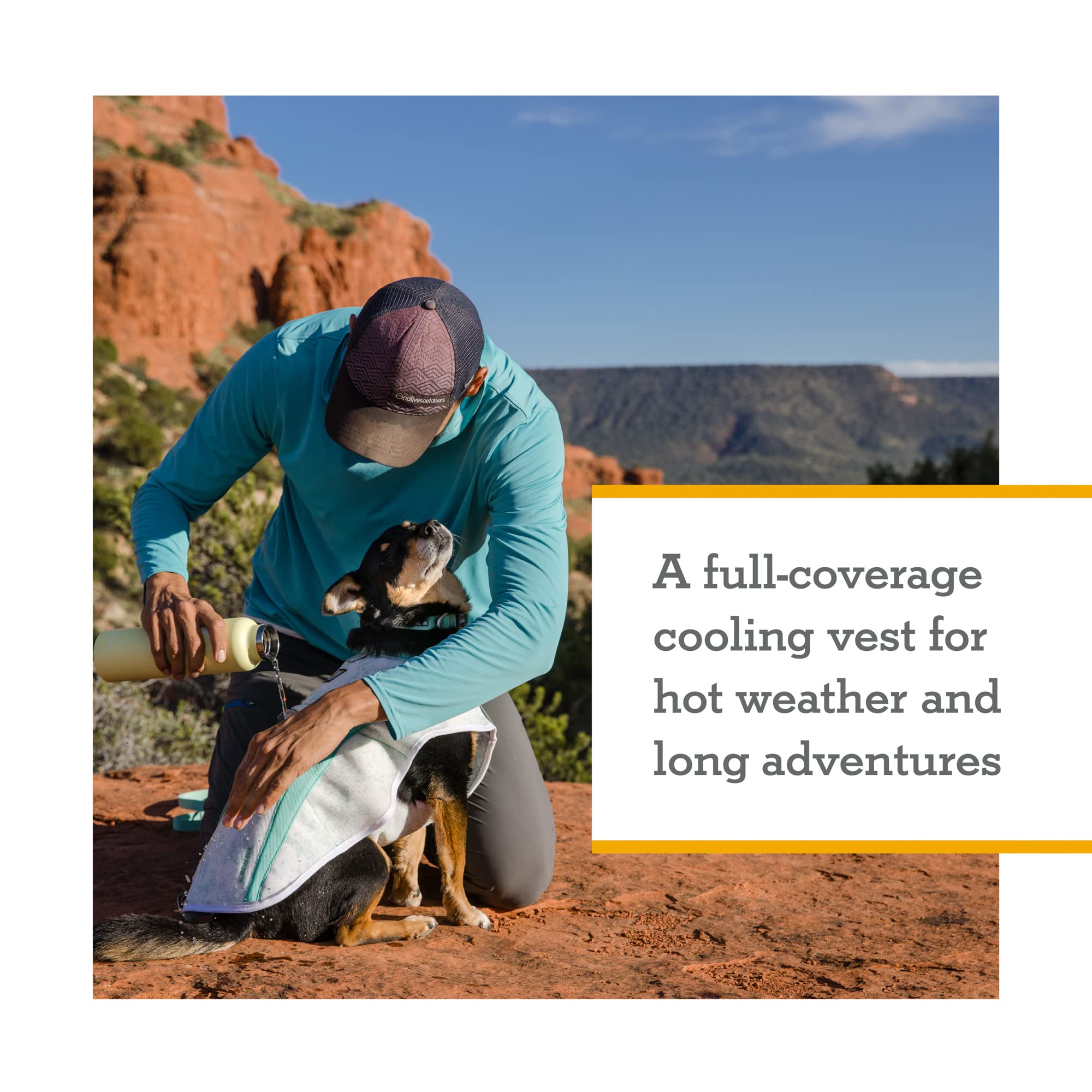 Ruffwear, Swamp Cooler Dog Vest, Evaporative Cooling For Hot Weather, Compatible With Most Harnesses, Sage Green, Small