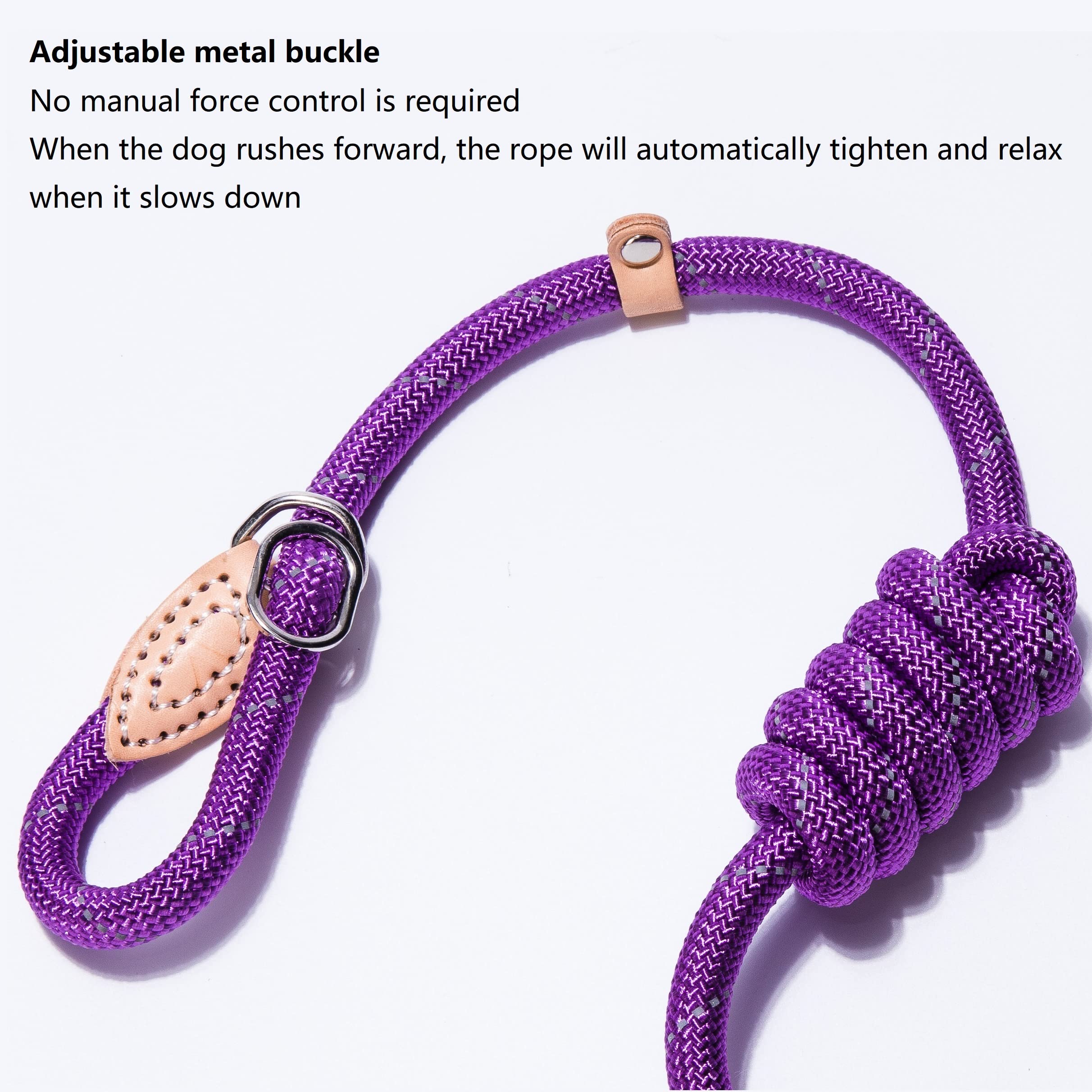 Puppy Pet Cat Dog Leash Collar Basic Accessories Reflective Retractable Dog Rope Pet Traction Belt 5Ft(Large 0.55In, 66-88Lb, Pu