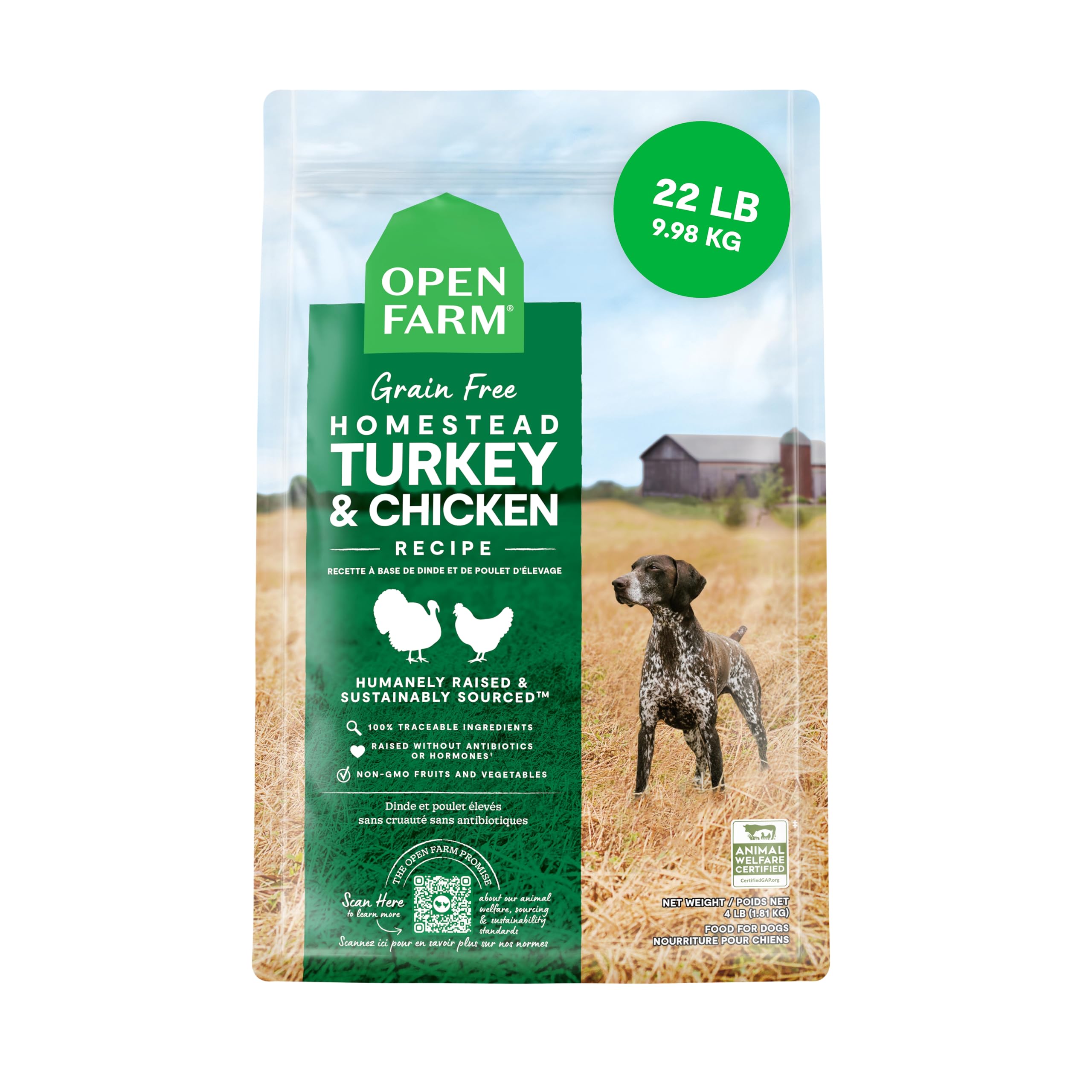 Open Farm Grain-Free Dry Dog Food with Ethically Sourced Ingredients, Non-GMO Veggies & Superfoods to Support Overall Health, Ho