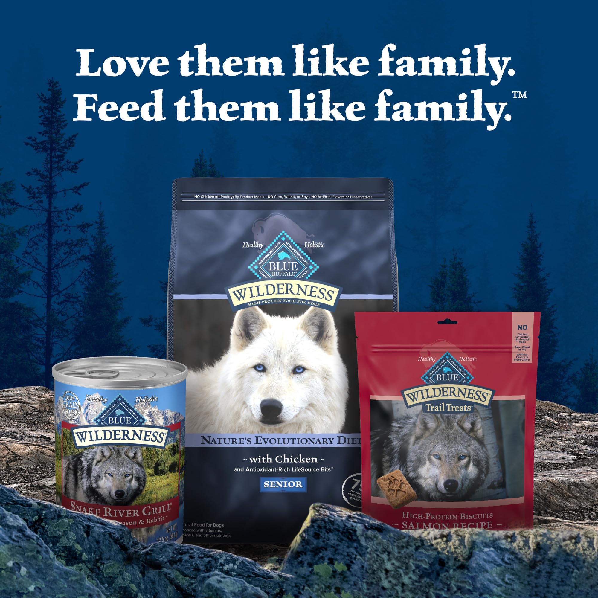 Blue Buffalo Wilderness Snake River Grill Natural High Protein Wet Food for Adult Dogs, Trout, Venison & Rabbit, 12.5-oz Cans, 1