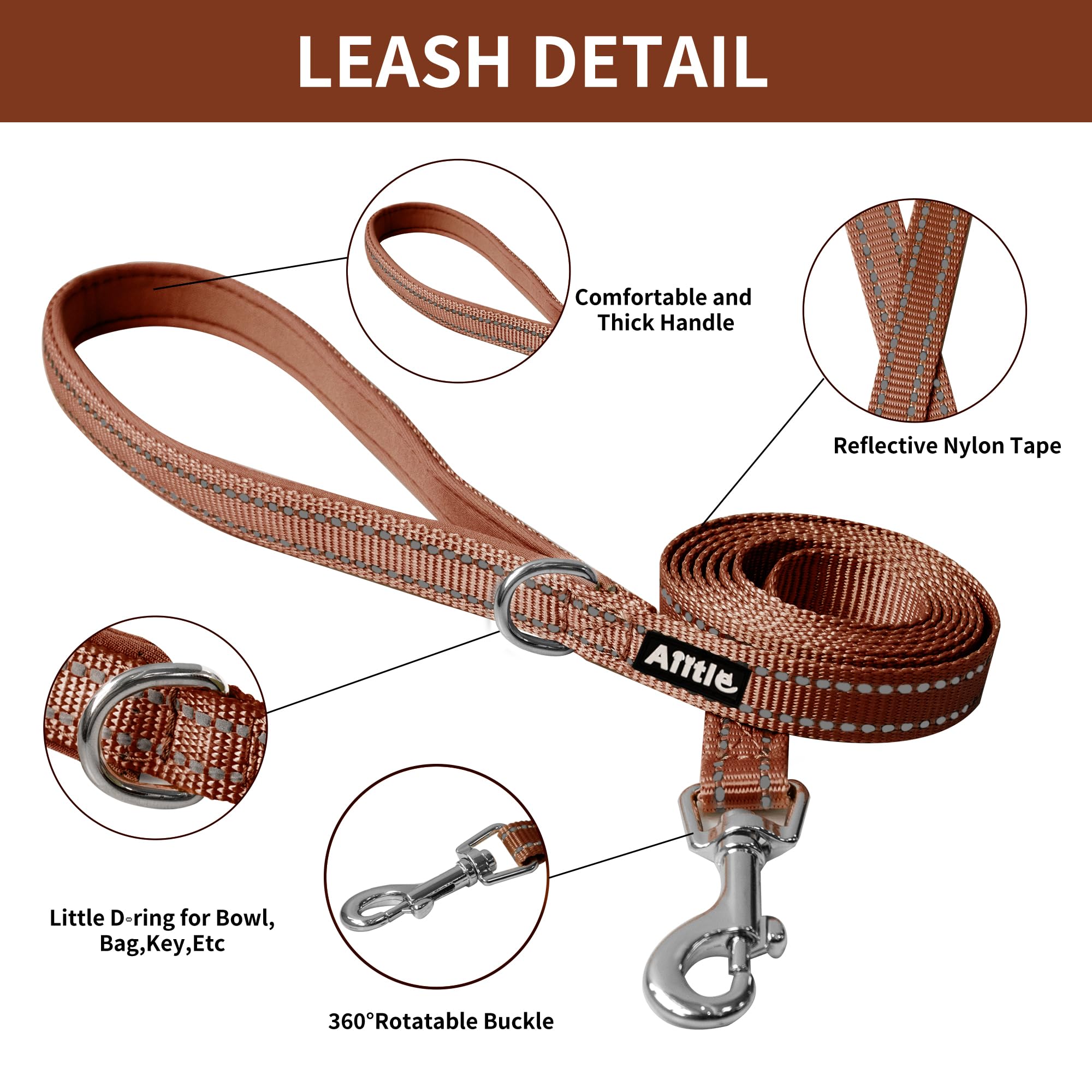 Aiitle Soft Dog Harness And Leash Set - Pet Supply No Pull, Step In Adjustable Dog Harness With Padded Vest For Hot Weather, Eas