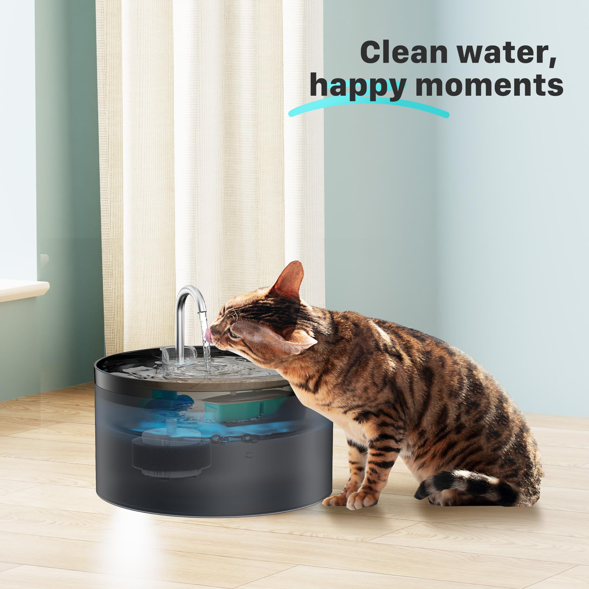 Cat Water Fountain Filters : Bemoony Pet Water Fountain Replacement Filter - 12 Packs Of Cat Fountain Filters (6 Carbon Filters