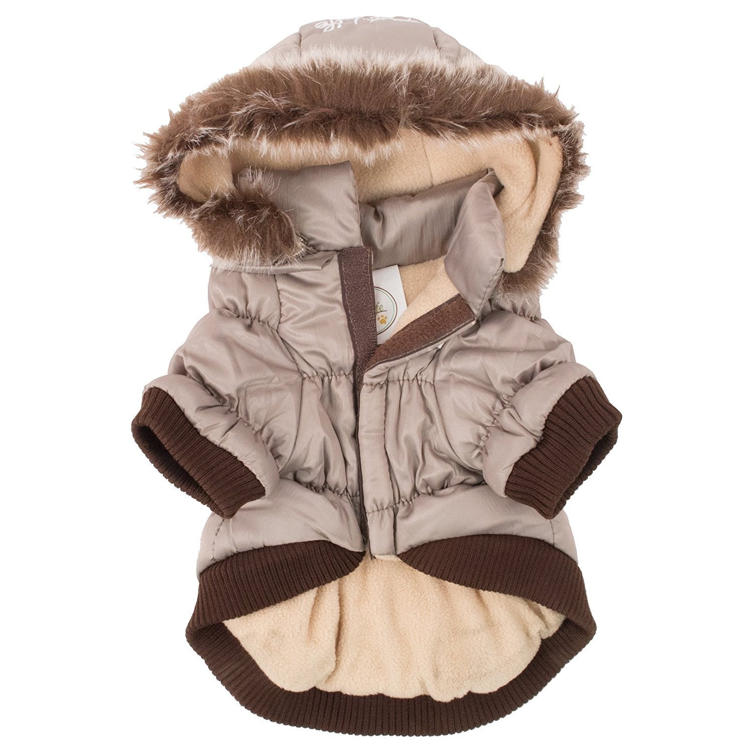 Metallic Fashion Pet Parka Coat(D0102H70XJG.)