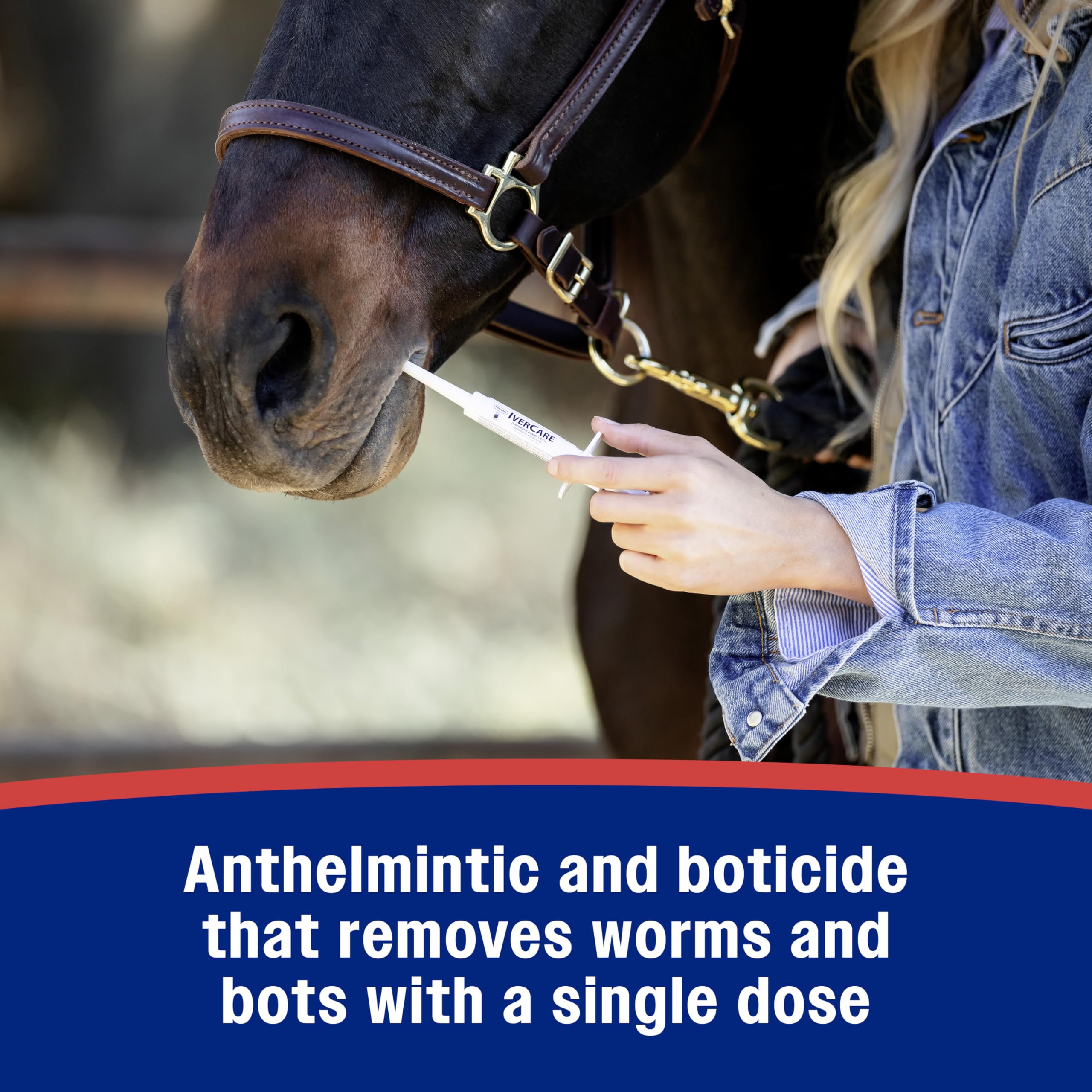 Farnam IverCare (ivermectin Paste) 1.87% for Horses, Anthelmintic and Boticide, 0.21 Ounces, Horse Dewormer, Ivermectin Apple-Fl