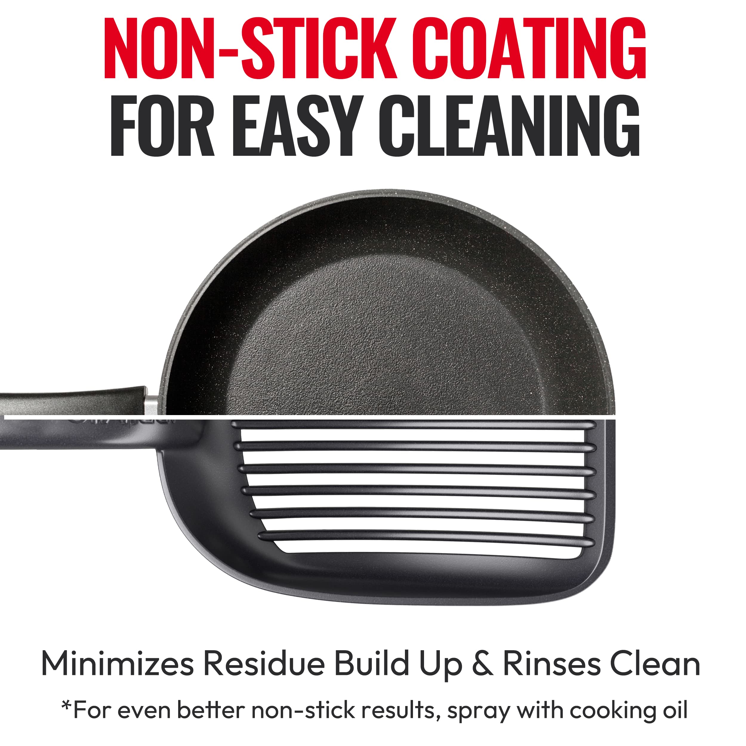 Iprimio Cat Litter Scoop Metal With Deep Shovel - (Black) - Non Stick Plated Aluminum Cat Litter Scooper For Litter Box - Designed By Cat Owners - Patented Sifter With Holder - Super Solid Handle