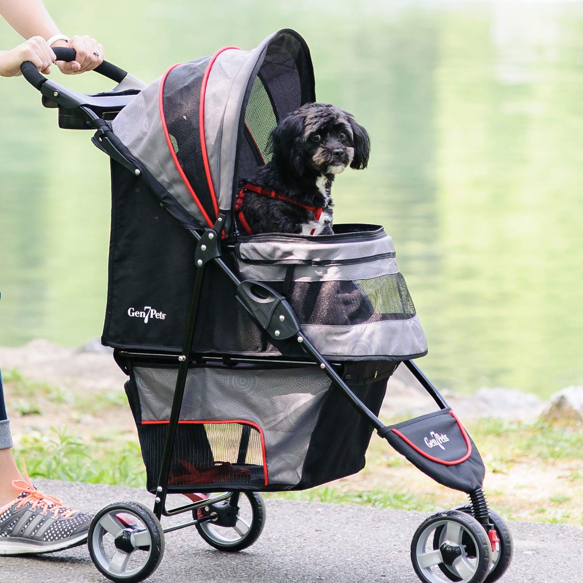 Gen7Pets Regal Plus Dog Stroller - Gray Shadow Pet Stroller