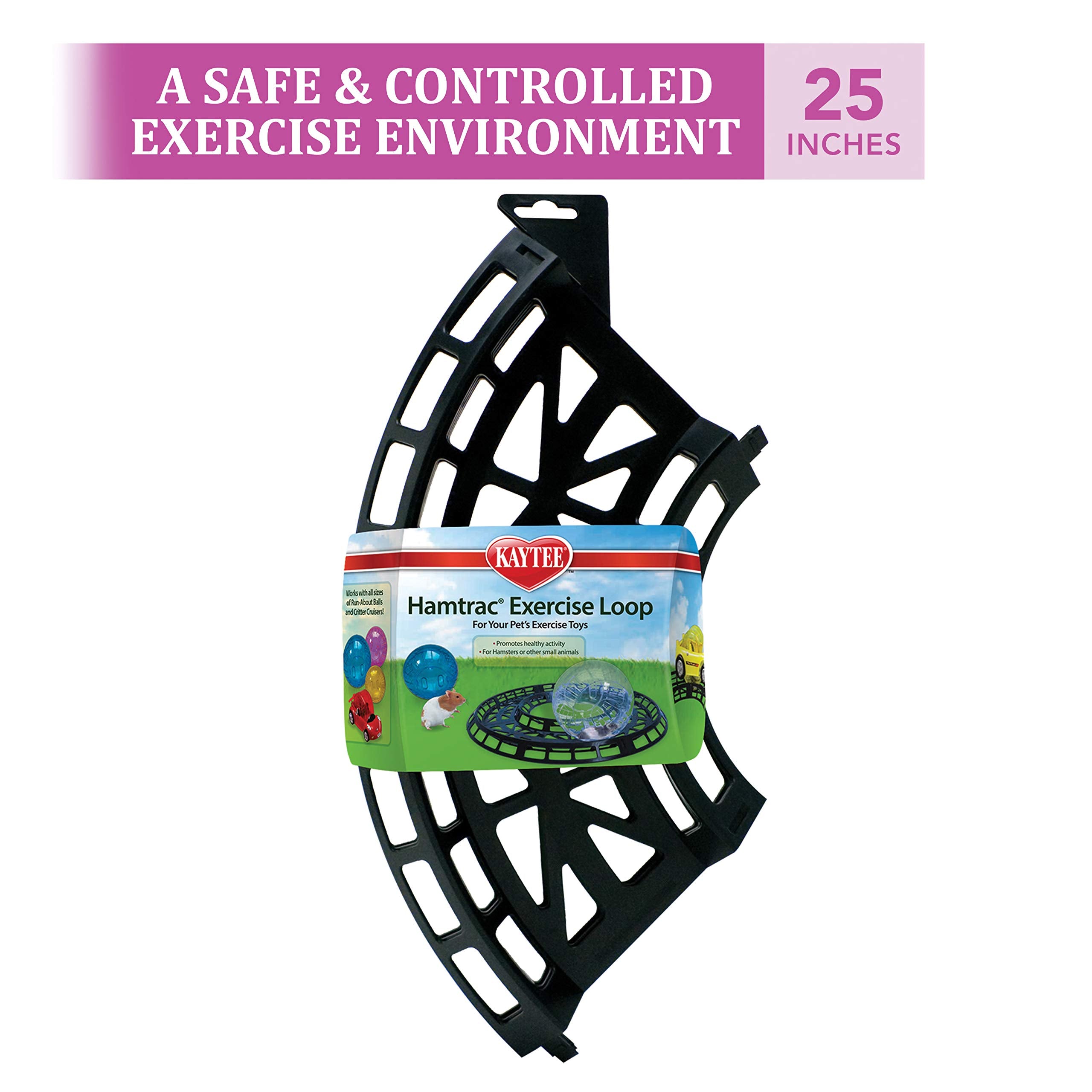 Kaytee Hamtrack Exercise Loop For Exercise Balls & Critter Cruiser Car (Includes 4 Curved Sections)