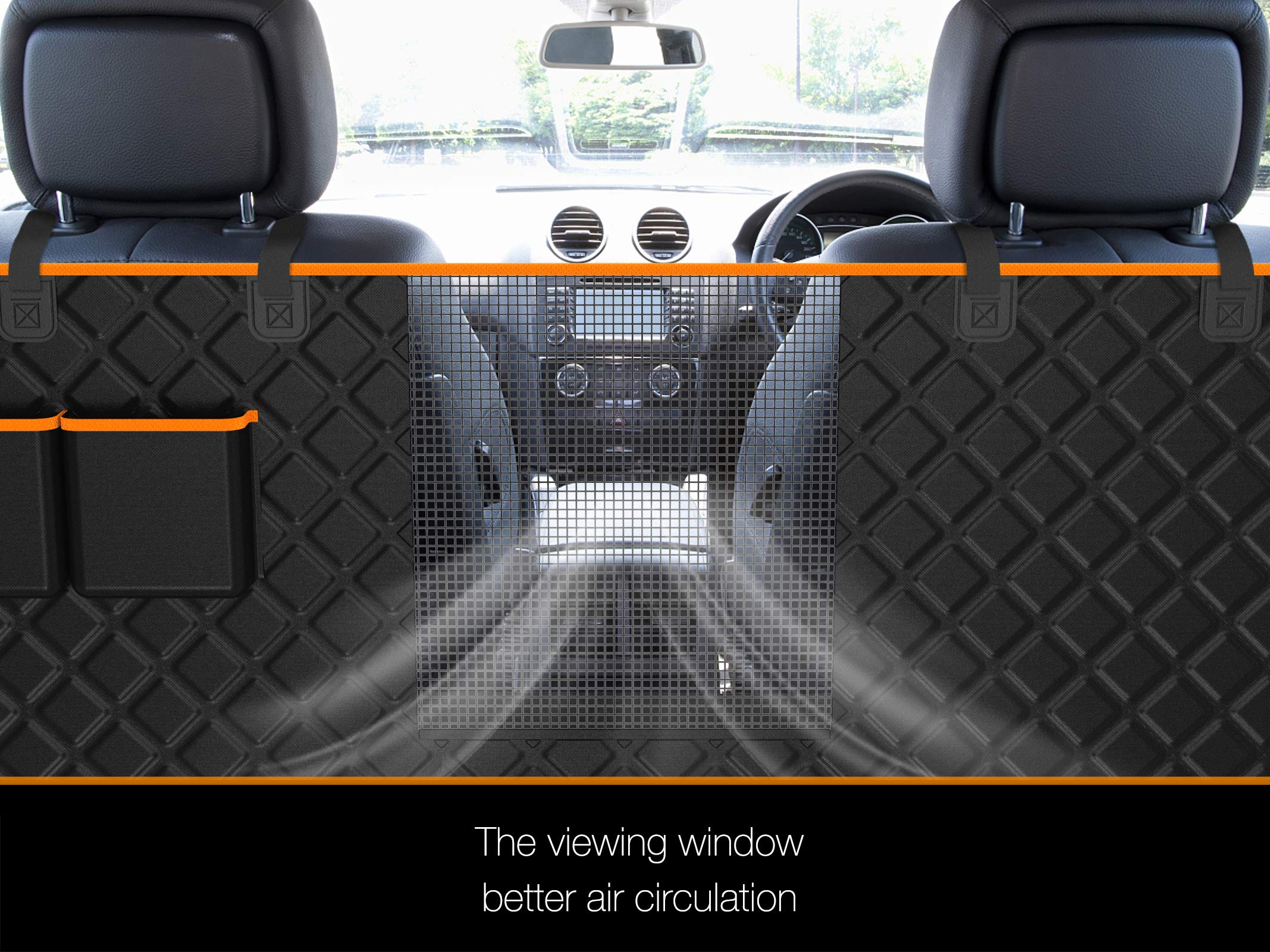 Ibuddy Xxl Dog Seat Cover For Trucks With Mesh Window Waterproof Dog Truck Hammock Durable Back Seat Protector For Full Size Pic