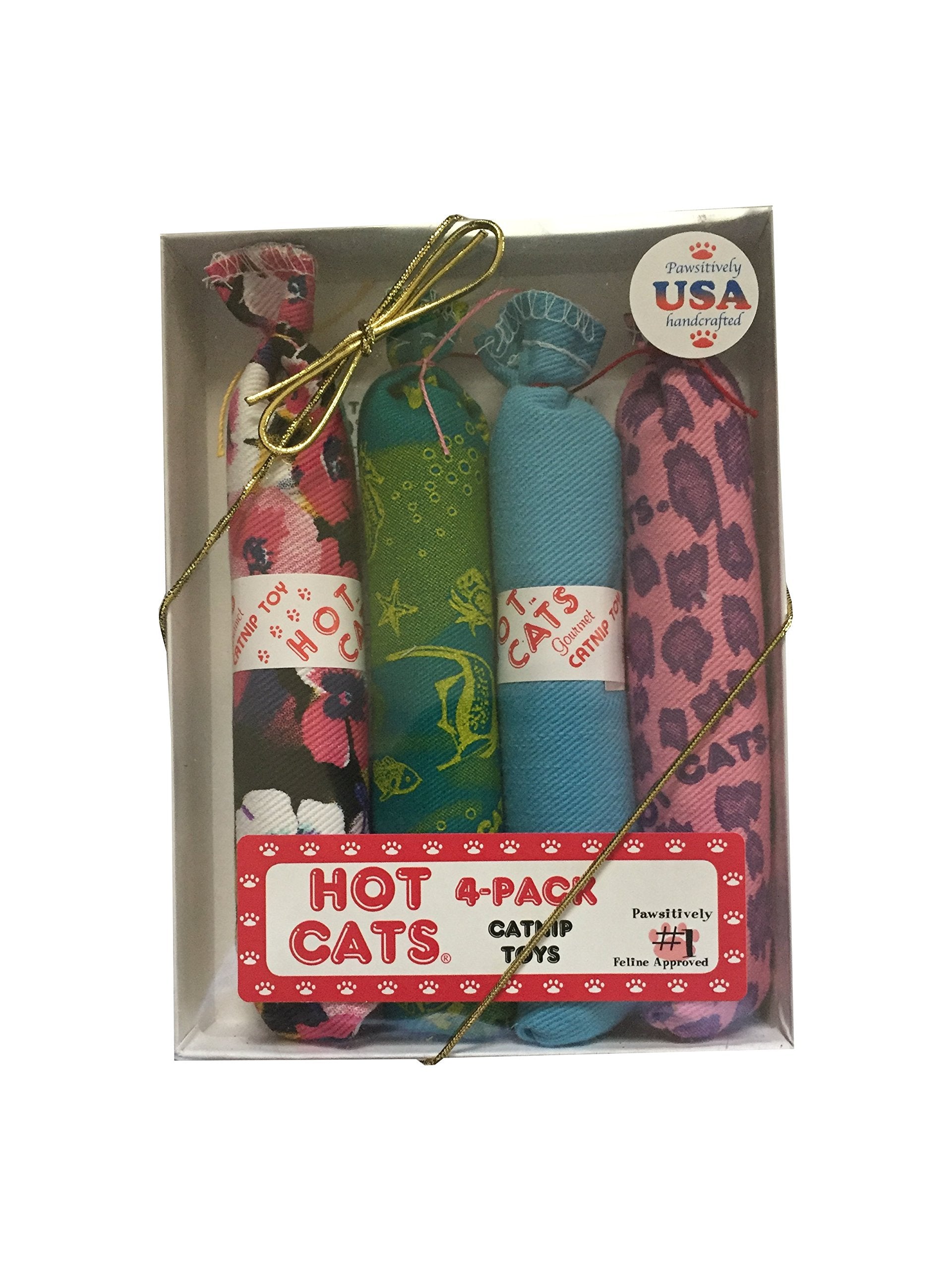 Kidstinct Catnip Sausage Toys 4 Pack - Package Of Four (4) Hot Cat Catnip Sausages …