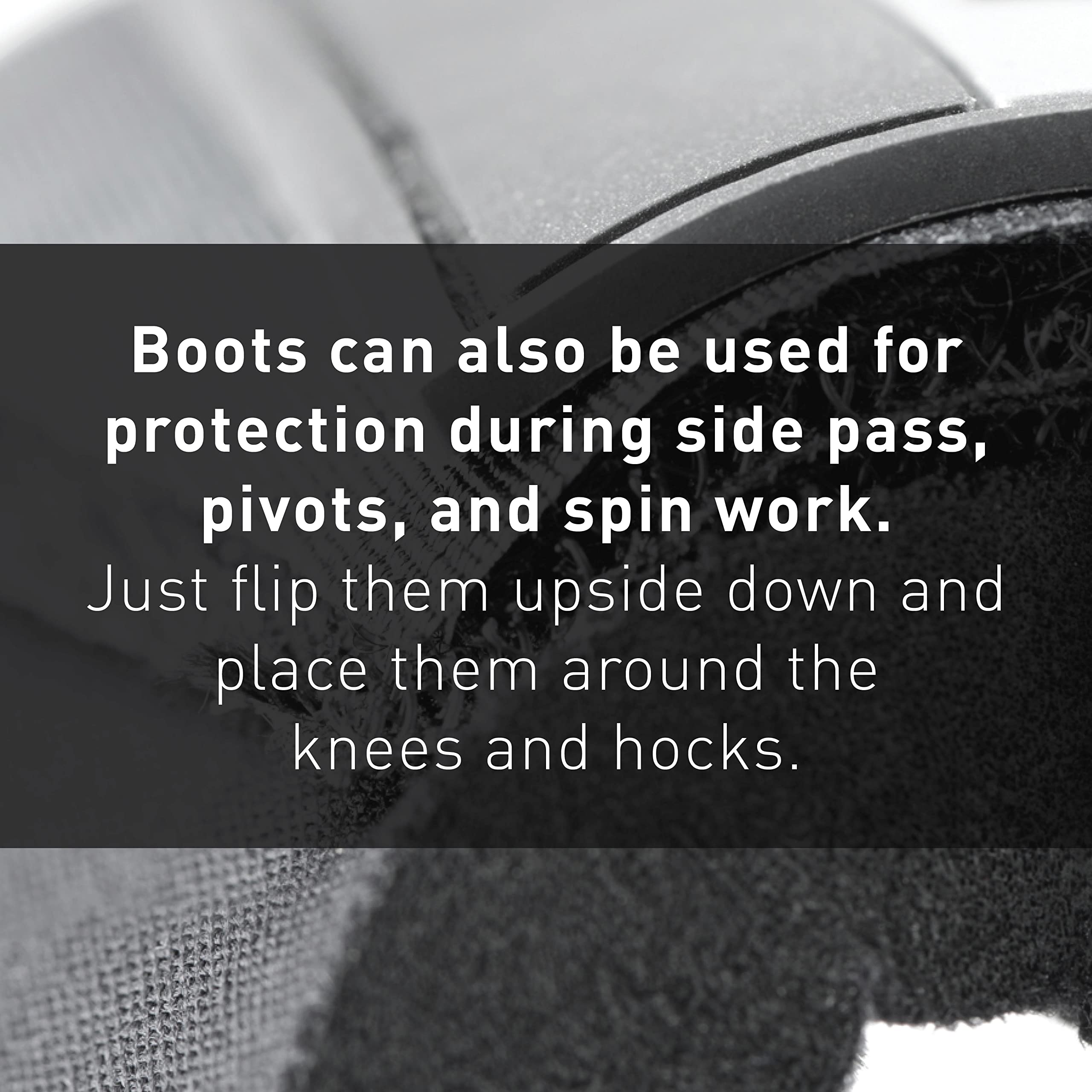 Horze Pro Overreach Bell Boots For Horses | Neoprene Pair - White - S