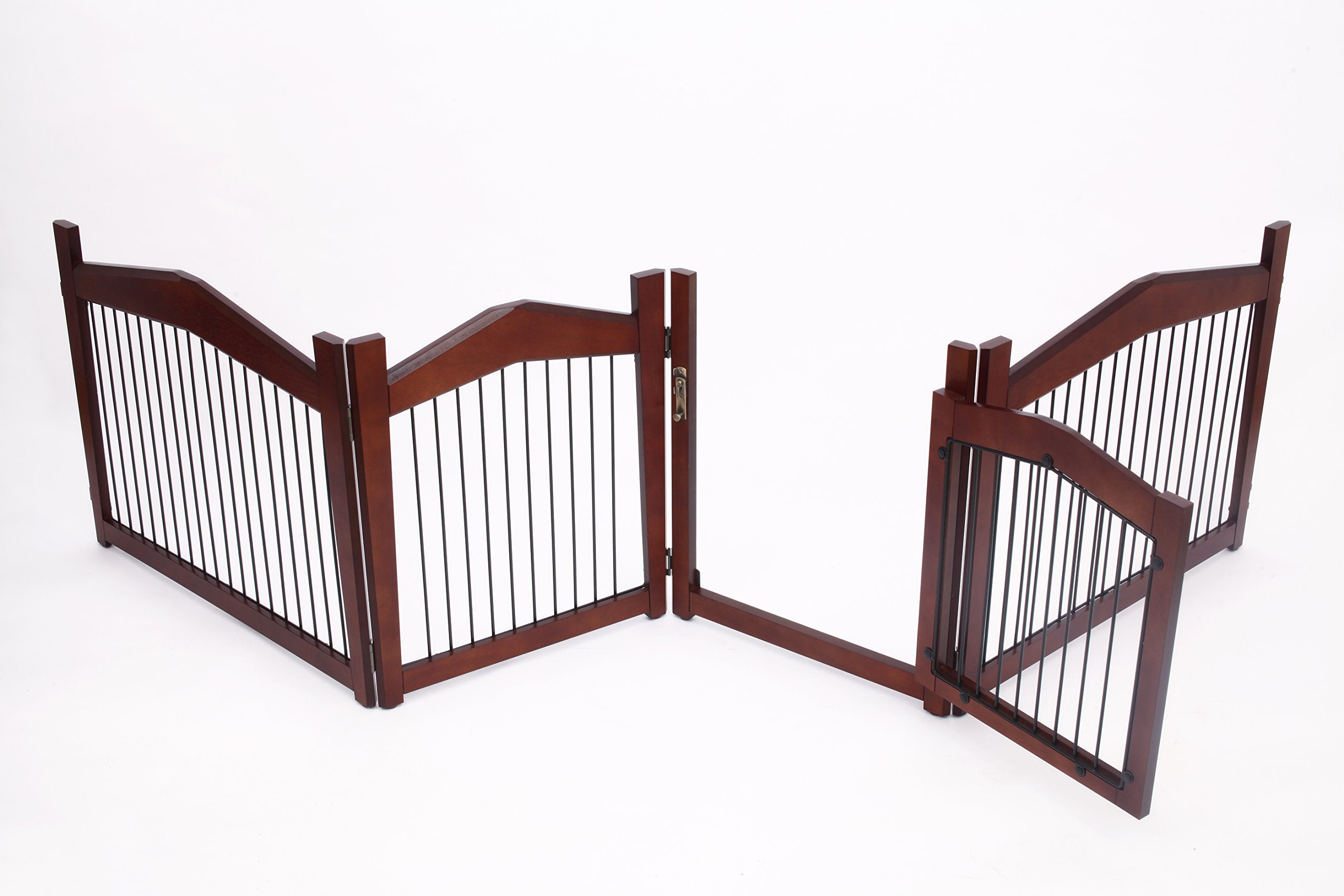 Merry Pet 2-In-1 Configurable Pet Crate And Gate, Brown, Large