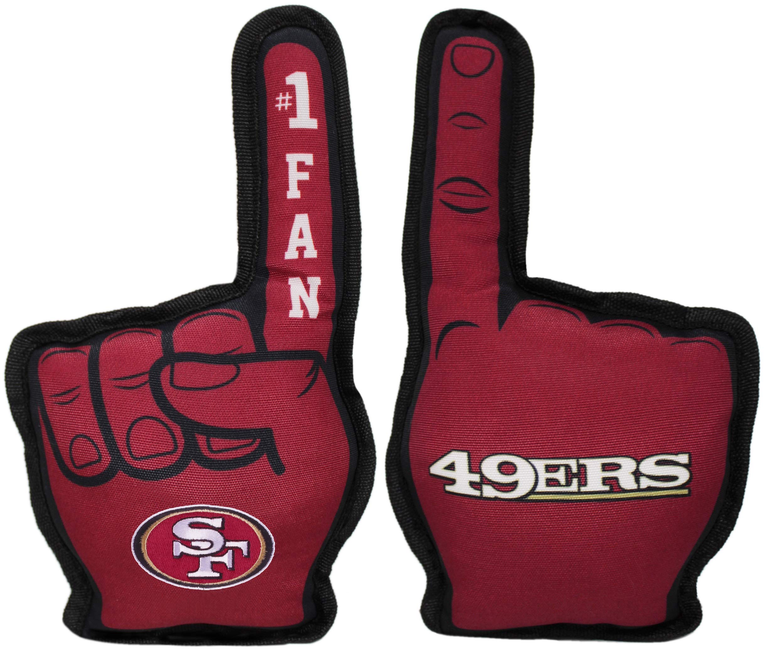 Nfl San Francisco 49Ers #1 Fan Toy For Dogs & Cats. Best Tough Pet Toy With Inner Squeaker