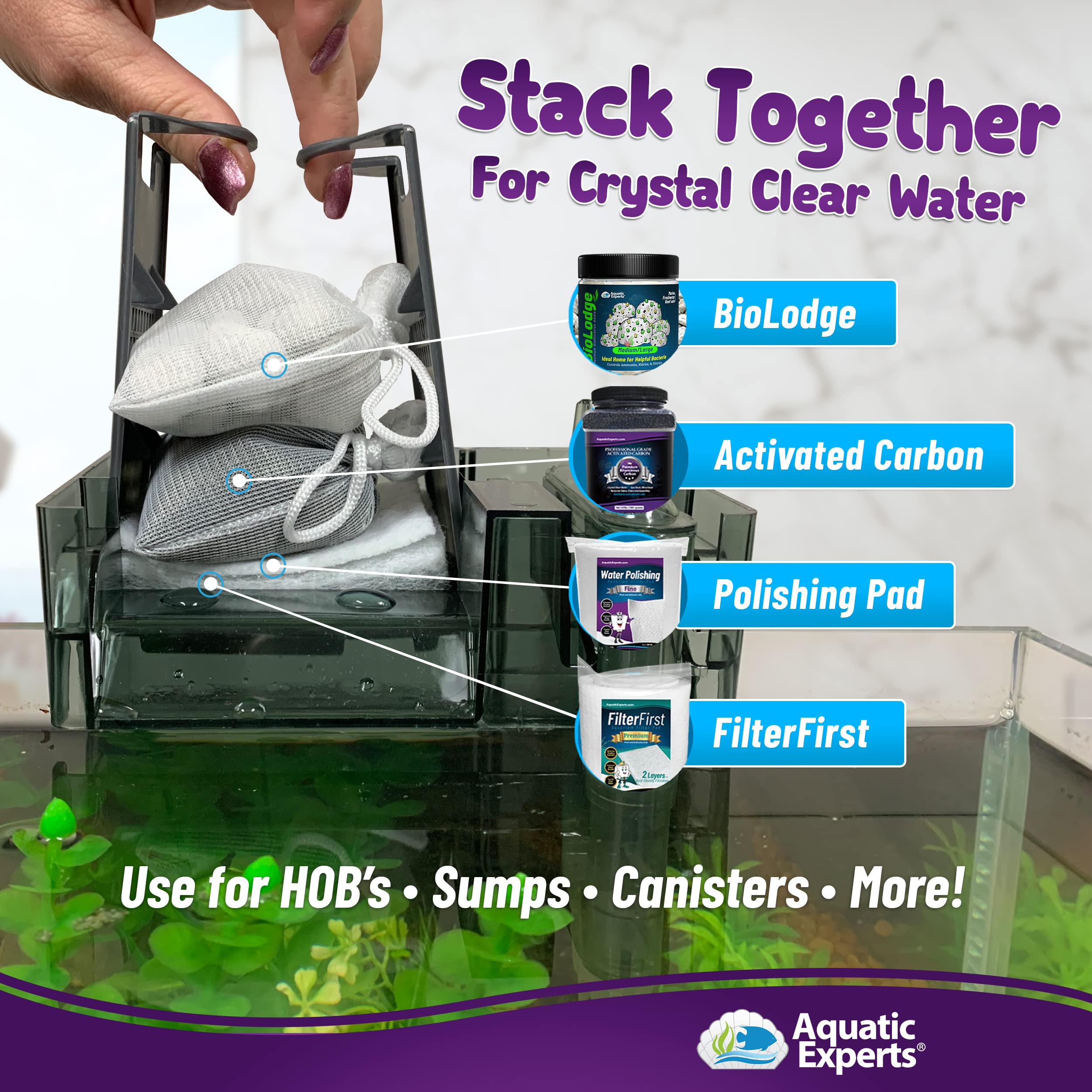 Premium Activated Carbon - Aquarium Carbon Media - Charcoal For Fish Tanks - Aquarium Filter Charcoal Media (Granulated, 3 Lbs With Fine Mesh Bag)