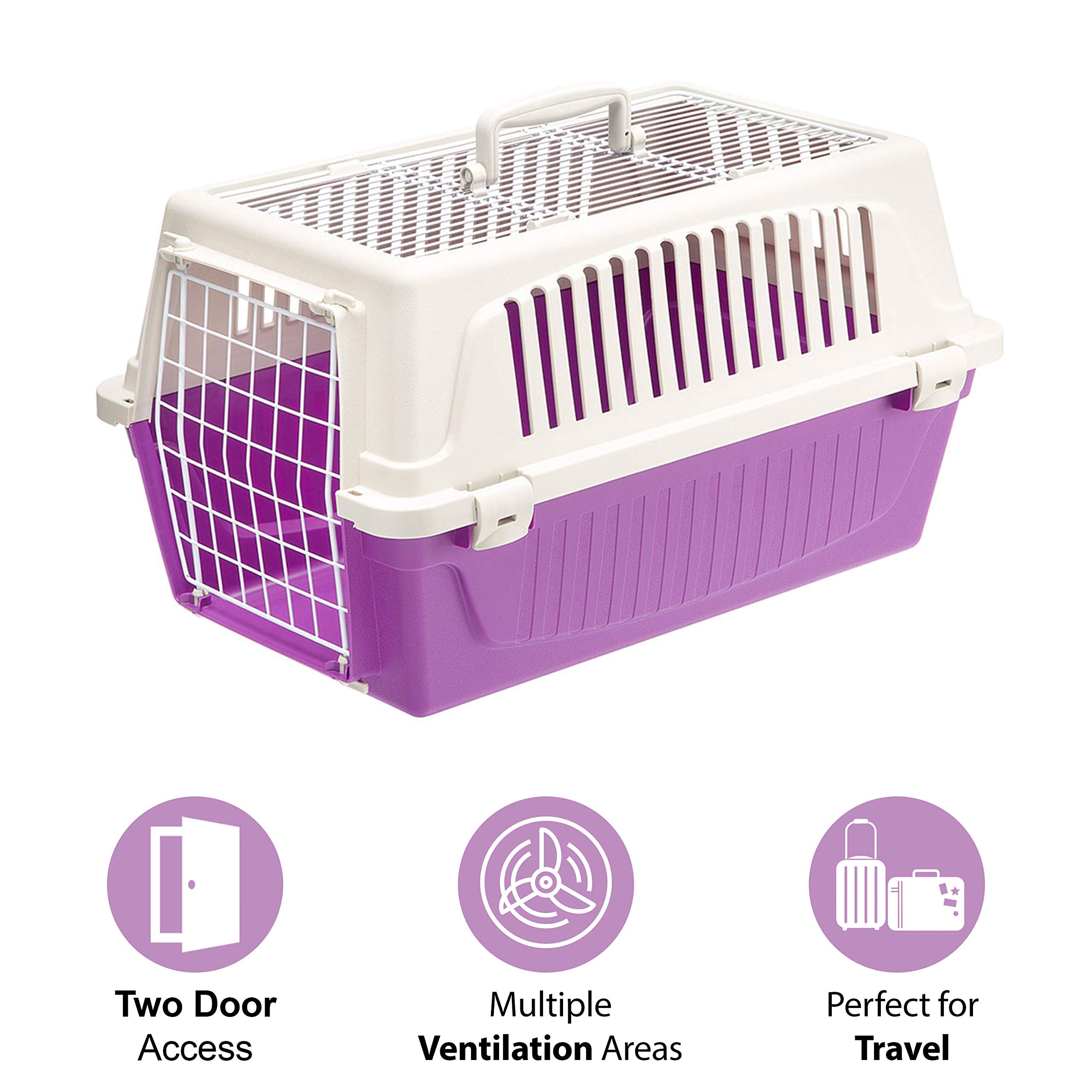 Atlas Pet Carrier | Small Pet Carrier For Dogs & Cats W/Top & Front Door Access