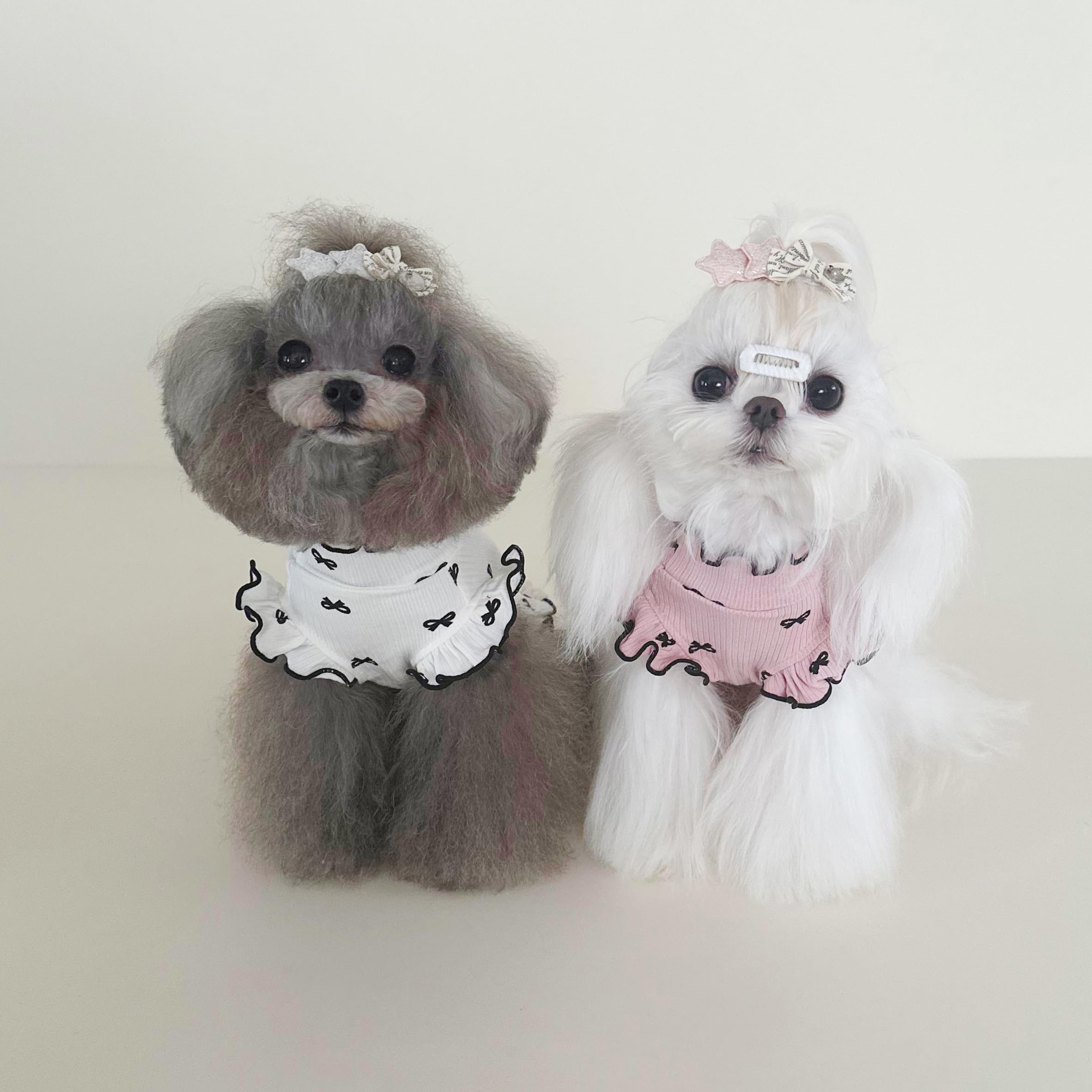 Yoolhamy Small Dog Clothes Extra Small Dogs Spring Summer Dress Cute Soft And Breathable Outfits For Female Chihuahua Shih Tzu Y