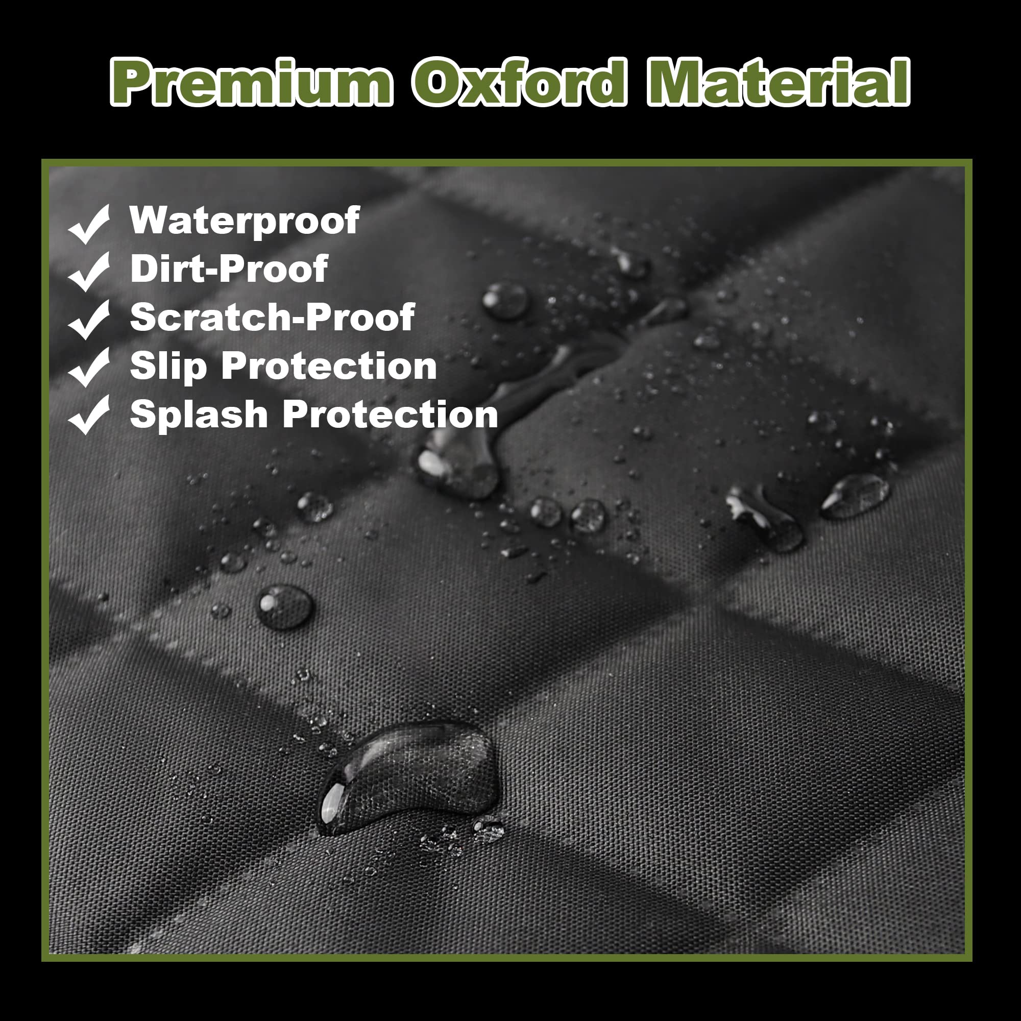 2 Packs Car Front Seat Cover For Dogs, Waterproof Pet Car Seat Protector, Nonslip Scratch-Proof Dog Seat Cover For Cars, Trucks & Suvs