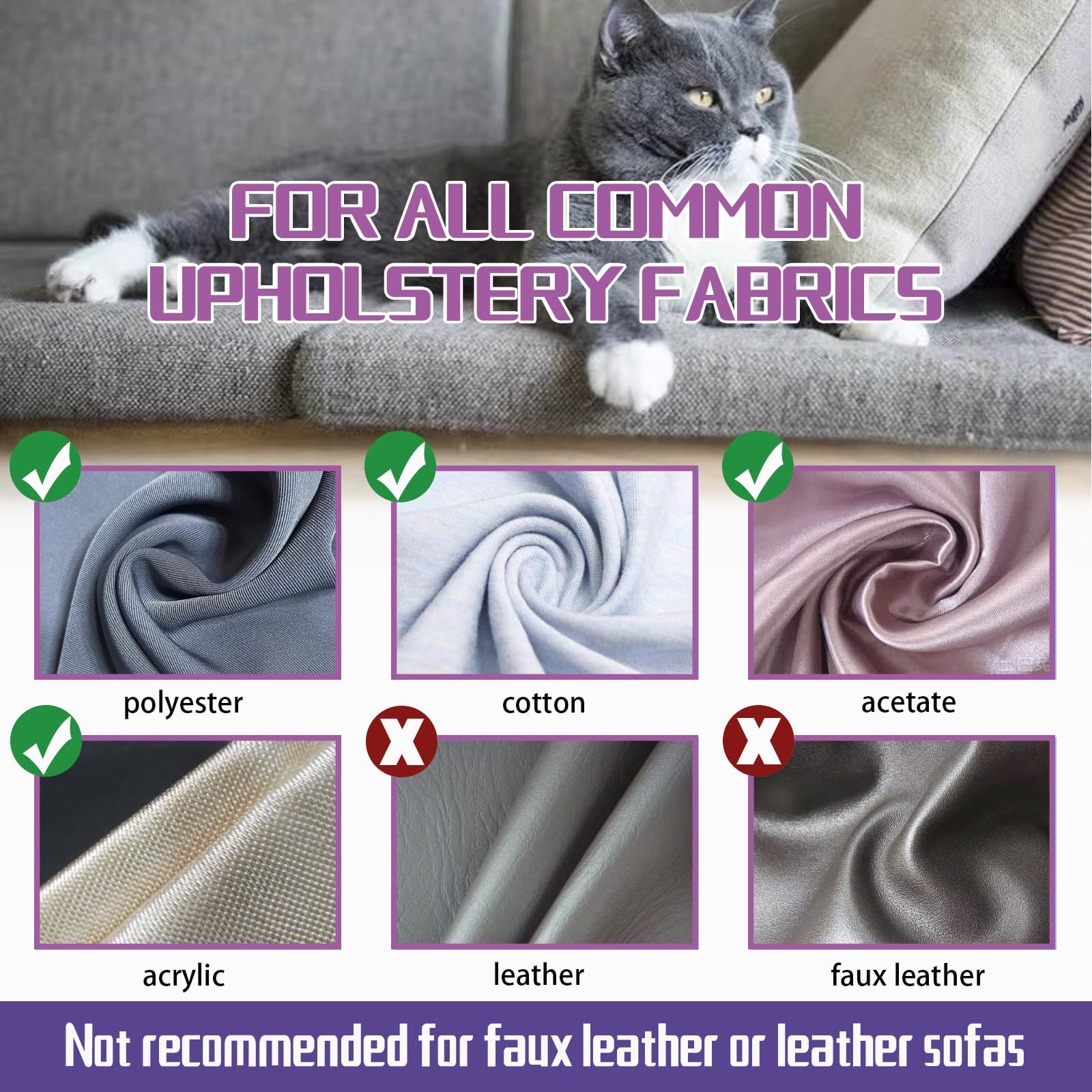 Cat Proof Furniture Protectors - 8PCS Heavy Duty Cat Proof Furniture Protectors, Use for Sofa, Door & Wall Guards Stop Cats Claw