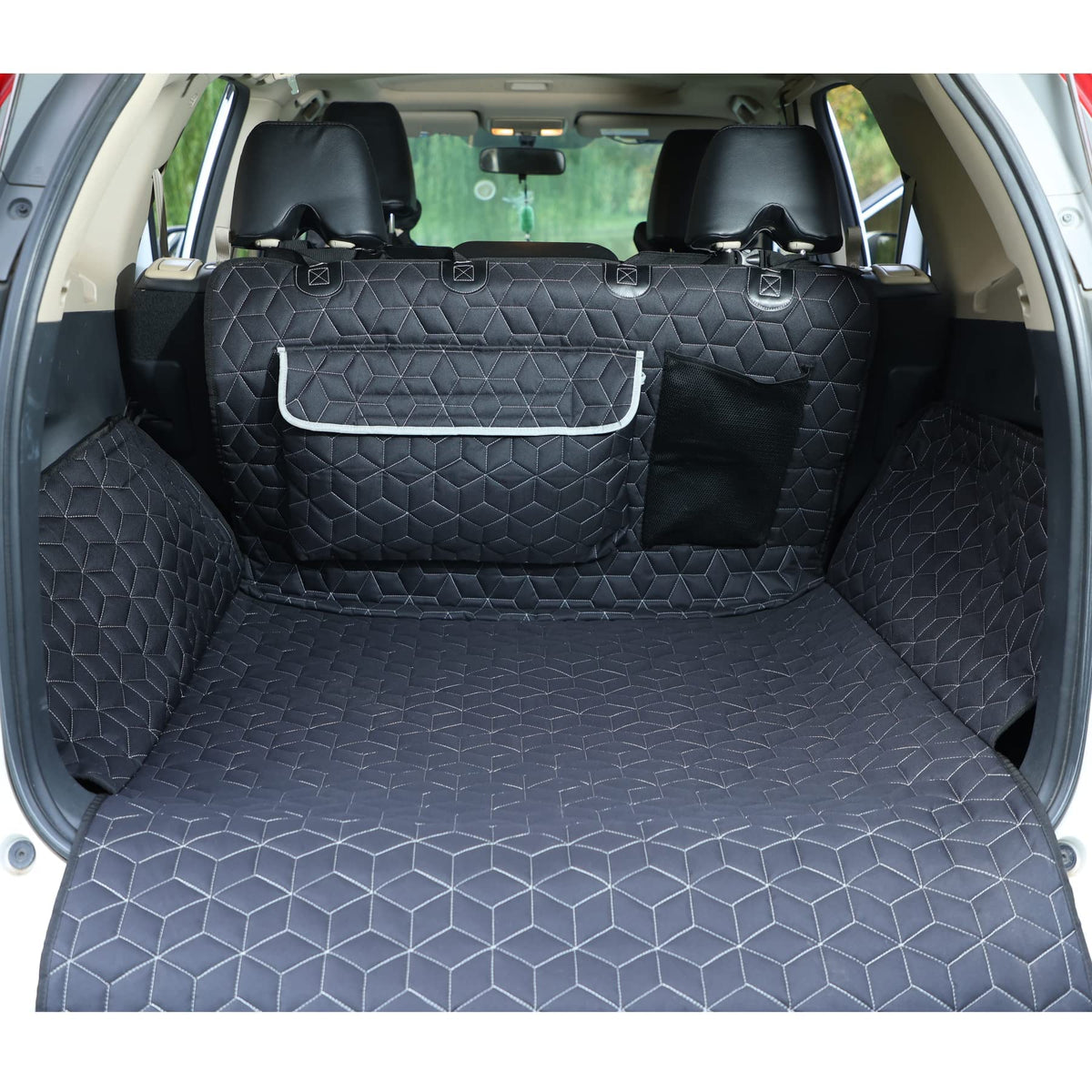 Meginc Suv Cargo Liner For Dogs,100% Waterproof Pet Trunk Car Seat Cover Mat With Bumper Flap Protector,Dog Protect Auto Carpet,