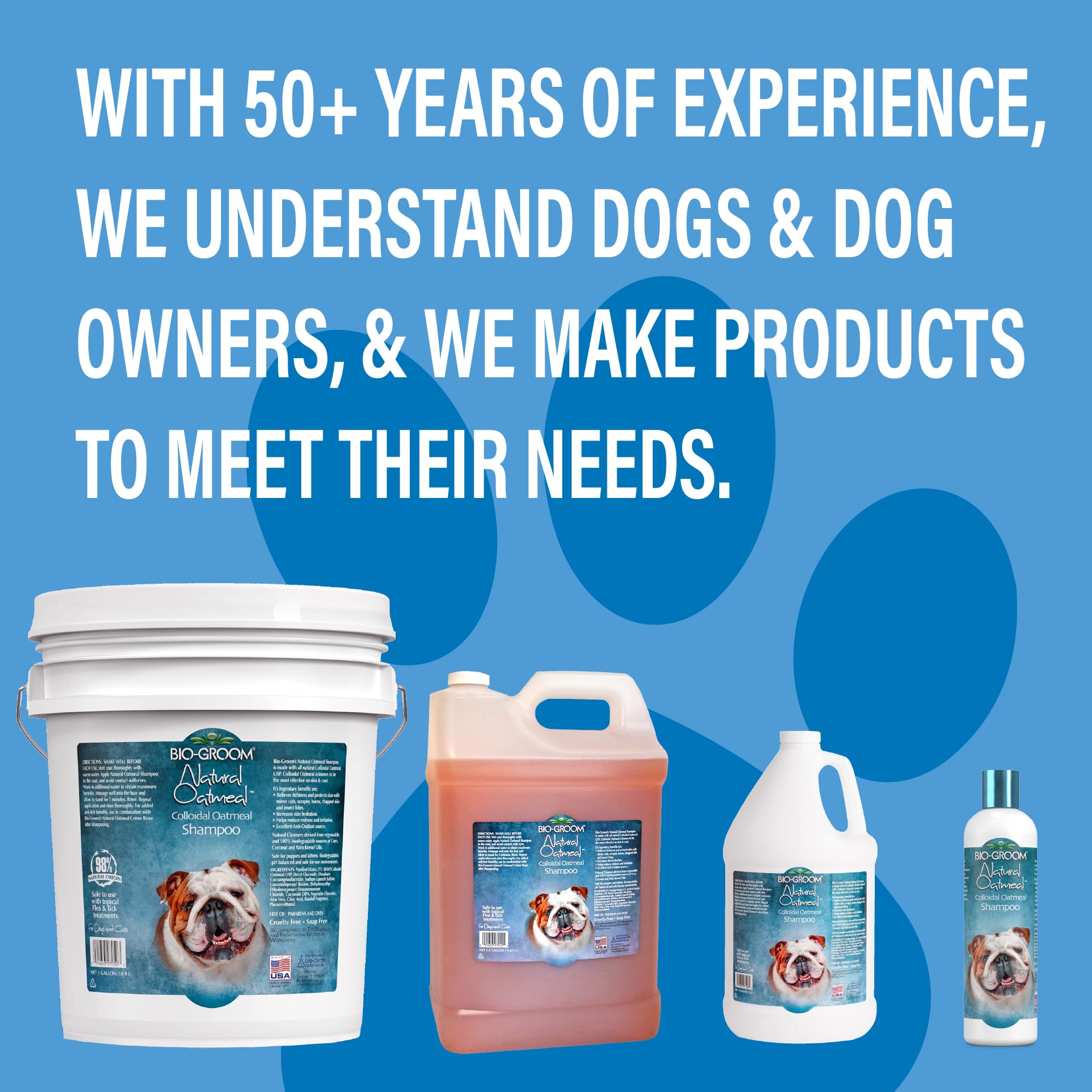Bio-Groom Oatmeal Dog Shampoo - For Allergies And Itching, Cruelty-Free, Dog Bathing Supplies, Puppy Shampoo For Sensitive Skin,