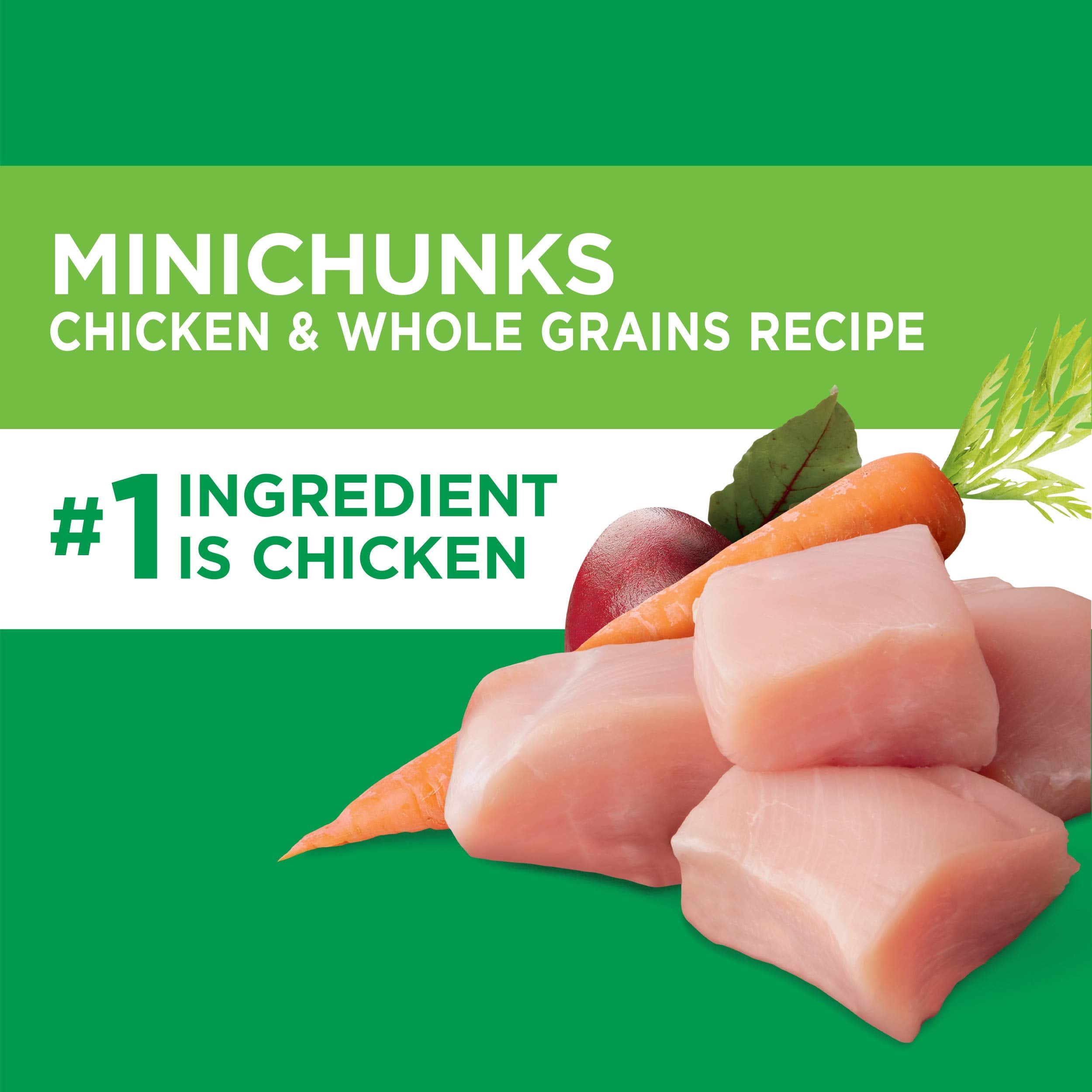 IAMS Proactive Health Minichunks Adult Dry Dog Food with Real Chicken and Whole Grains, 7 lb. Bag