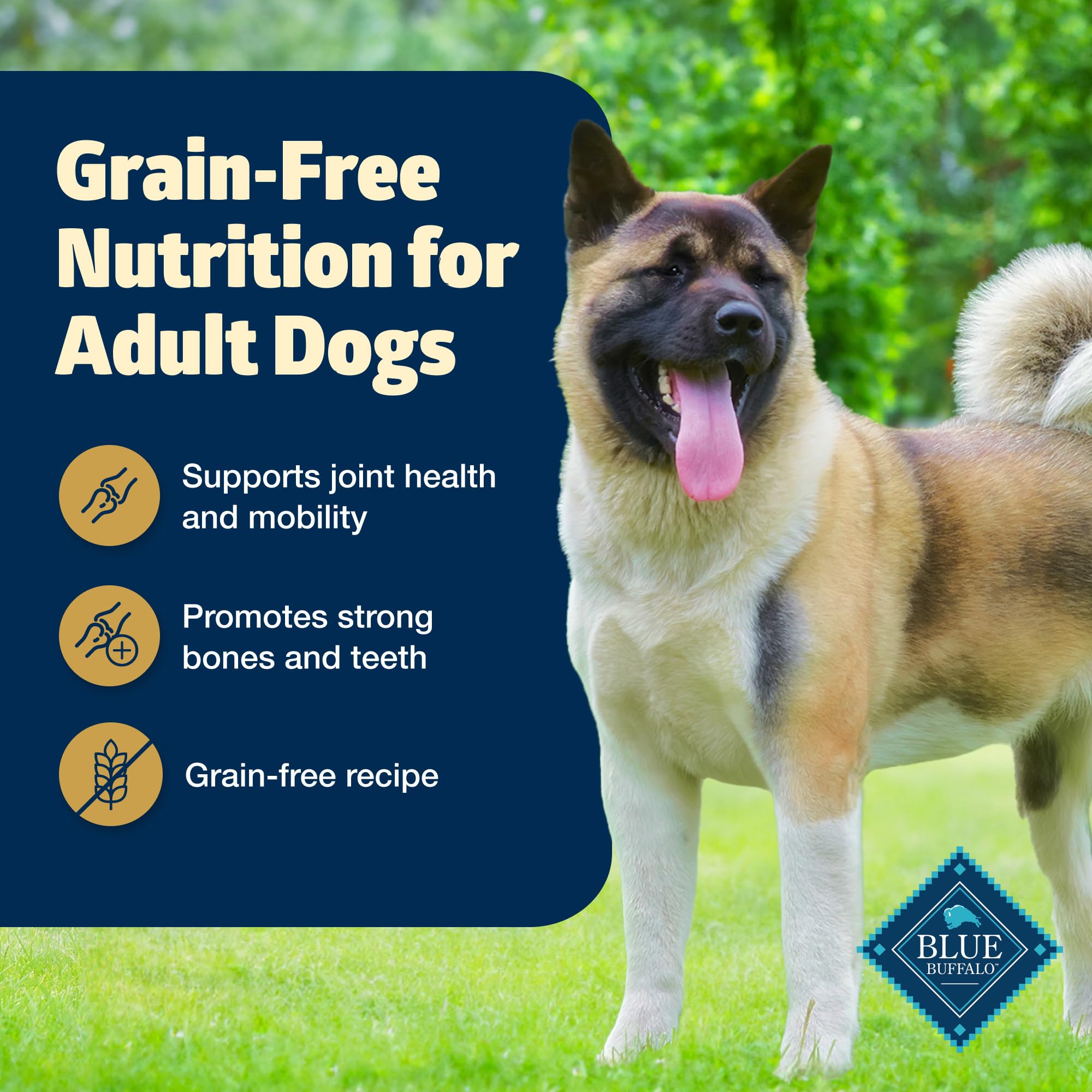 Blue Buffalo Freedom Grain-Free Healthy Weight Dry Dog Food, Complete & Balanced Nutrition for Adult Dogs, Made in the USA With