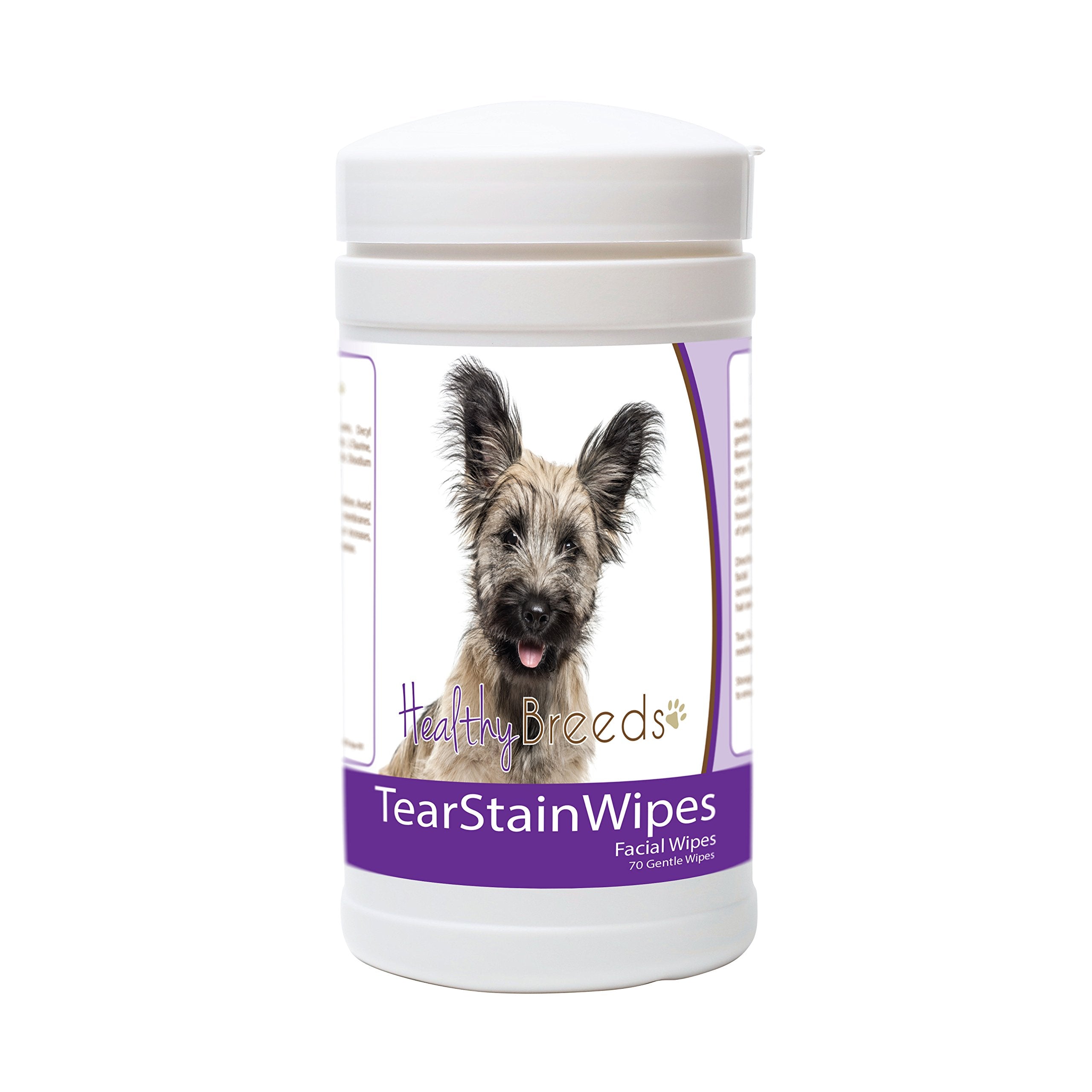 Healthy Breeds Skye Terrier Tear Stain Wipes 70 Count
