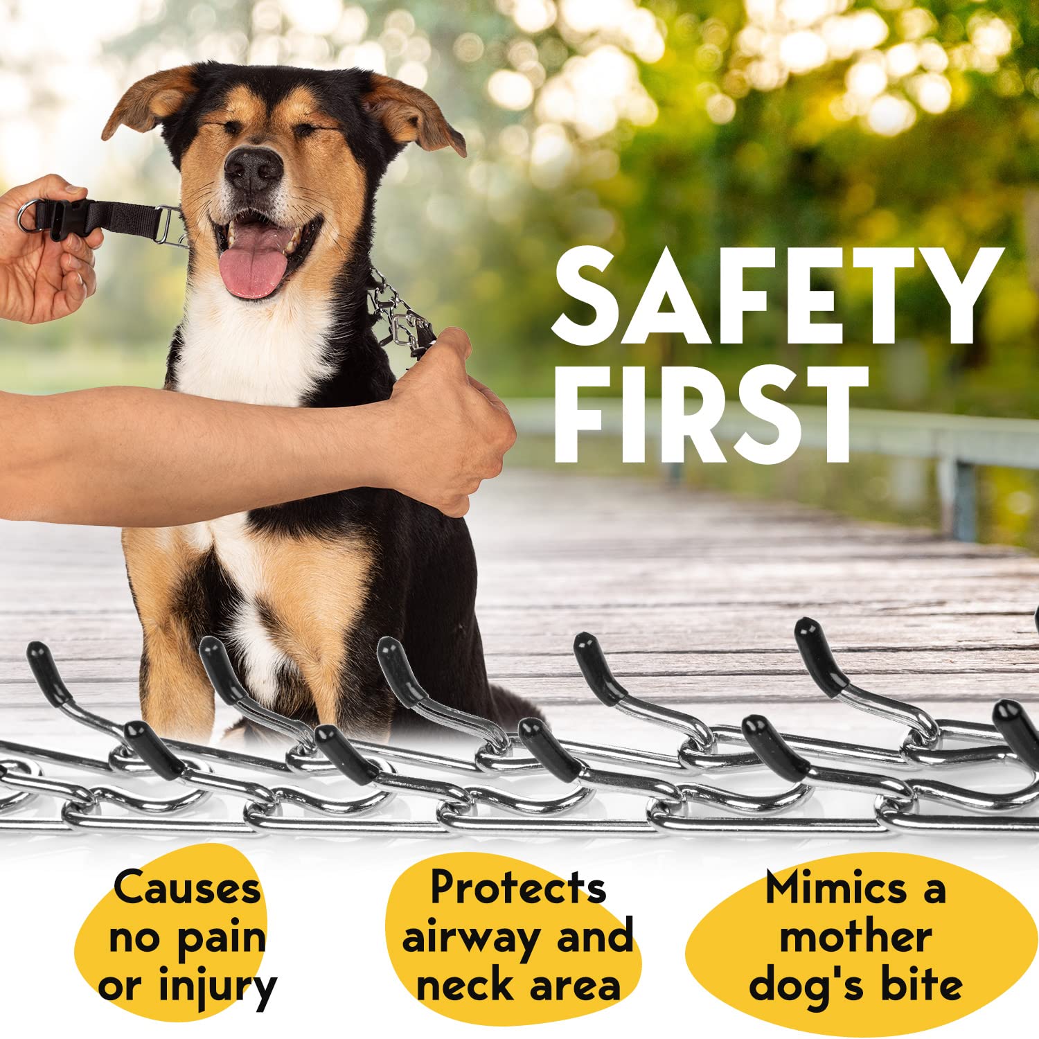 Petjett Choke Collar For Dogs Training Collar Adjustable Prong Collar For Dog Quick Release Pinch Collar For Dog For Small Mediu