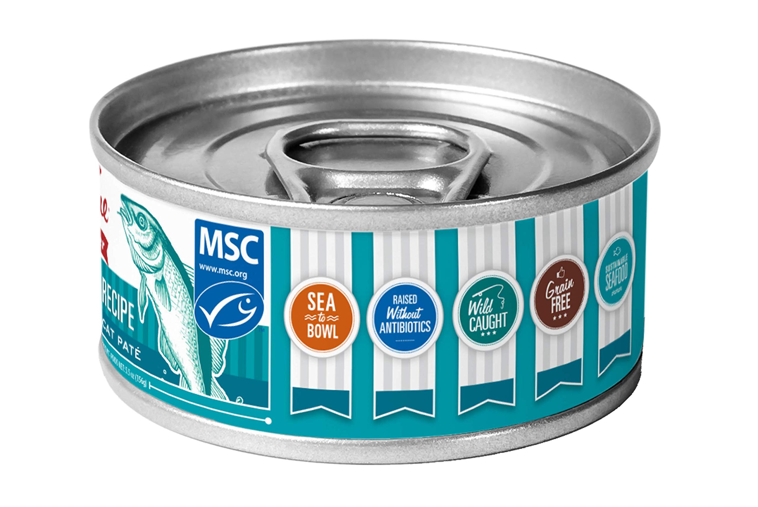 Tender & True Ocean Whitefish & Potato Recipe Canned Cat Food, 5.5 oz, Case of 24, 34021