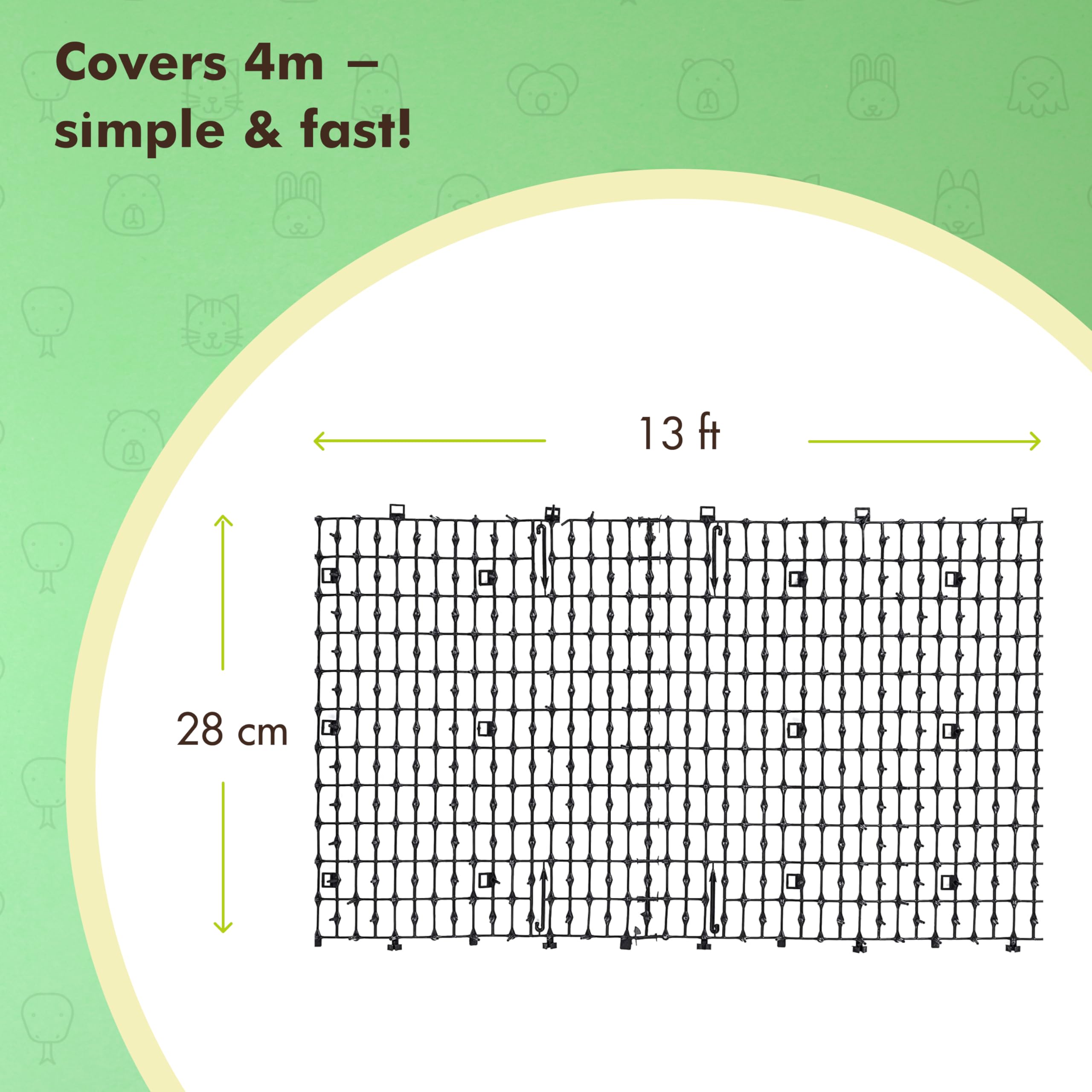 Homarden Outdoor Training Mat For Cats (13 Ft) - Cat Scat Mat Indoor And Outdoor - Cat Spikes With 12 Garden Staples To Keep Of Dog Off Couch And Keep Cats Out Of Yard