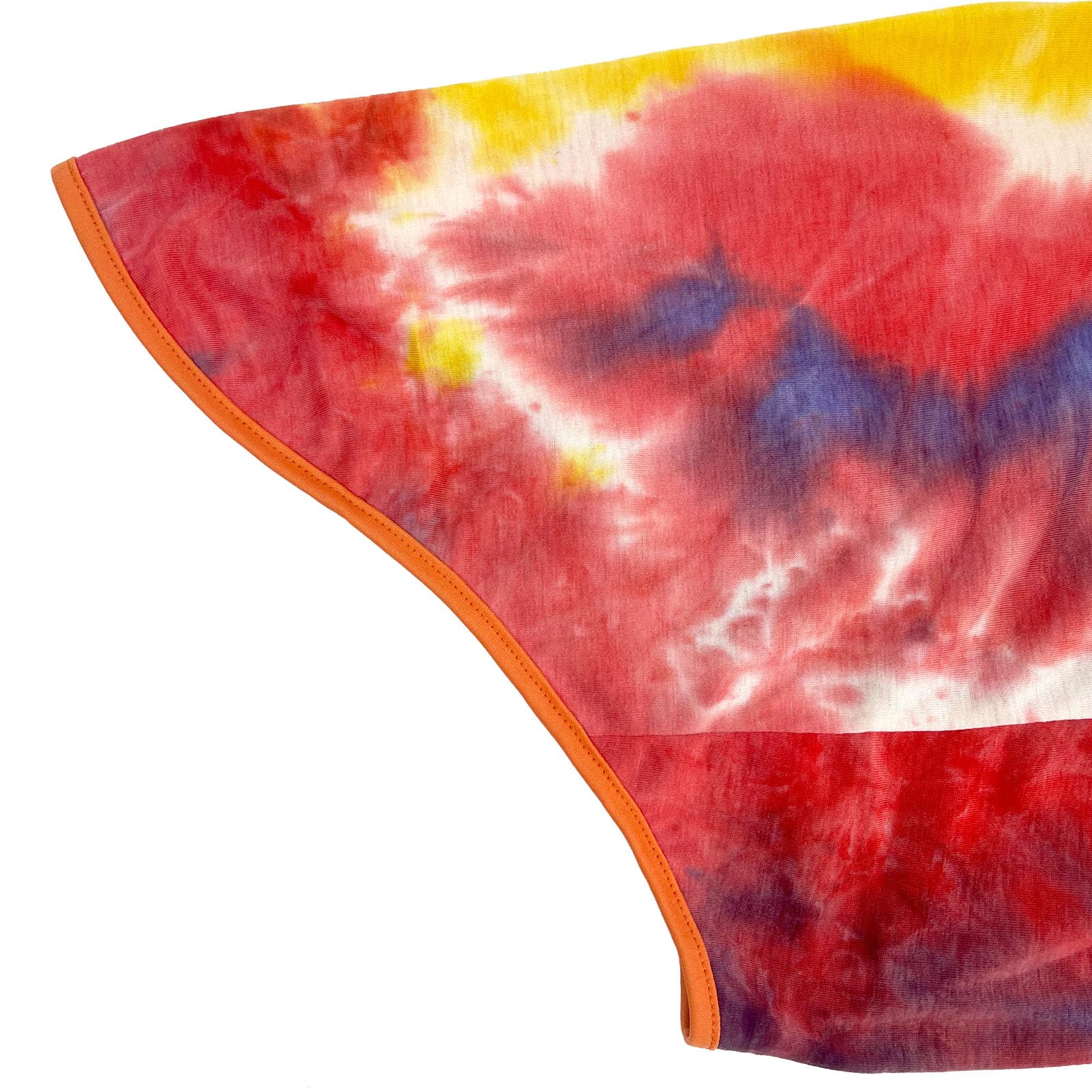 D.E.E Cotton Dog Shirts Large Tie Dye Dog Clothes Lightweight Girl Boy Big (Vestorange, L(19.6'' Back 23.6'' Chest))