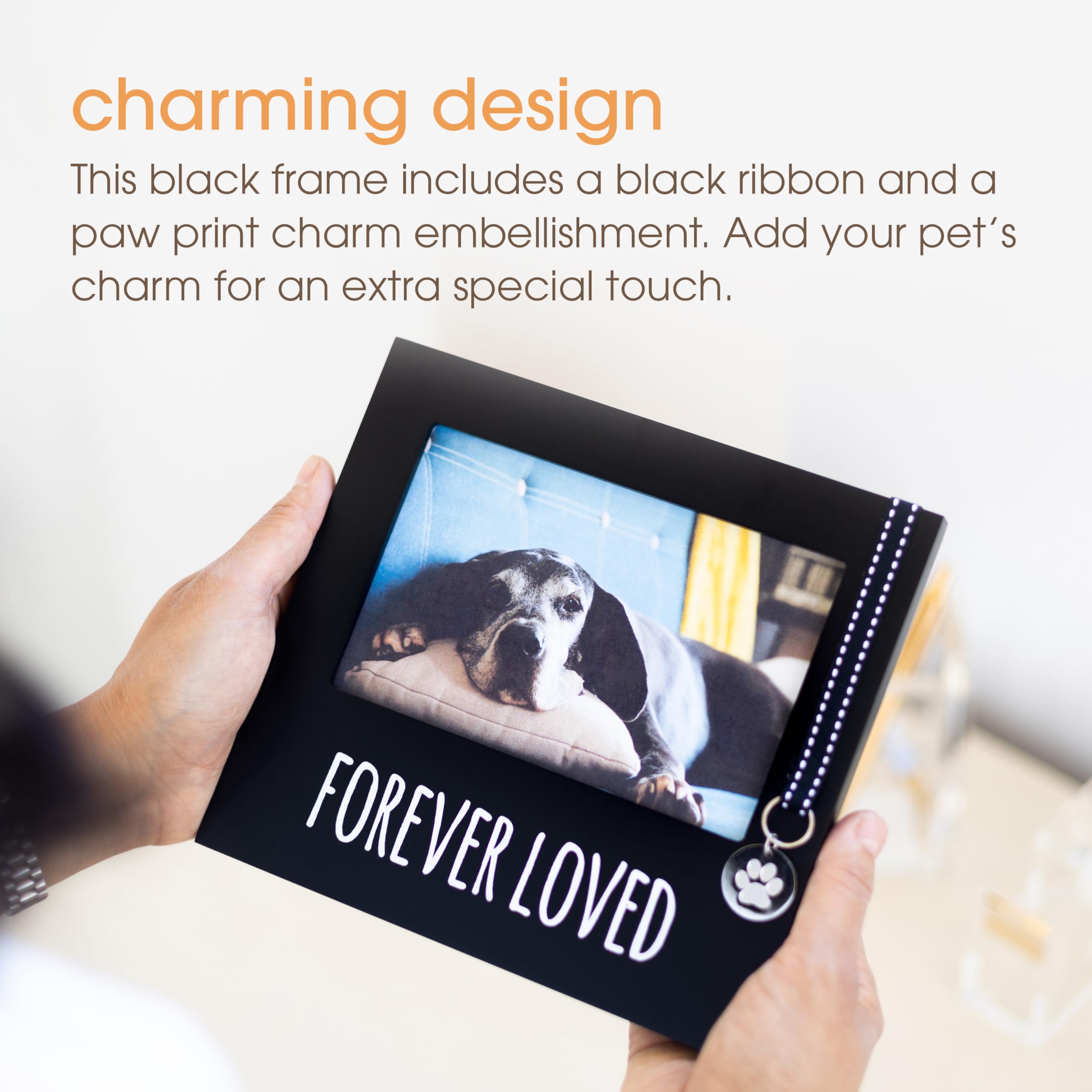 Pearhead Forever Loved Pet Keepsake Picture Frame, Photo Frame For Pet Owners And Dog Lovers, Ideal Memorial Gift For Loss Of Do