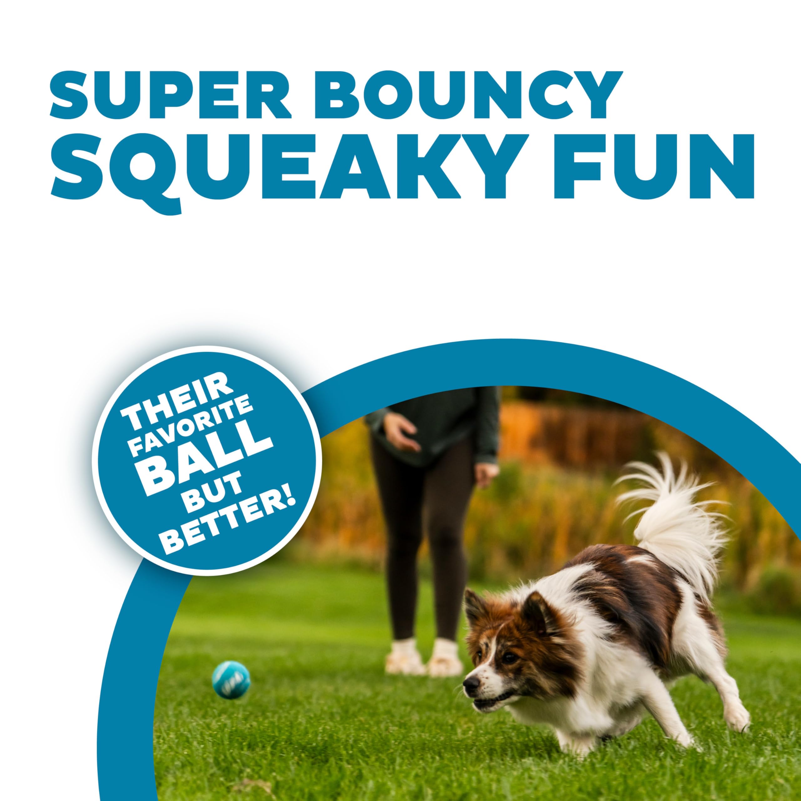 Outward Hound Squeaker Ballz Fetch Dog Toy, Small, 8- Pack