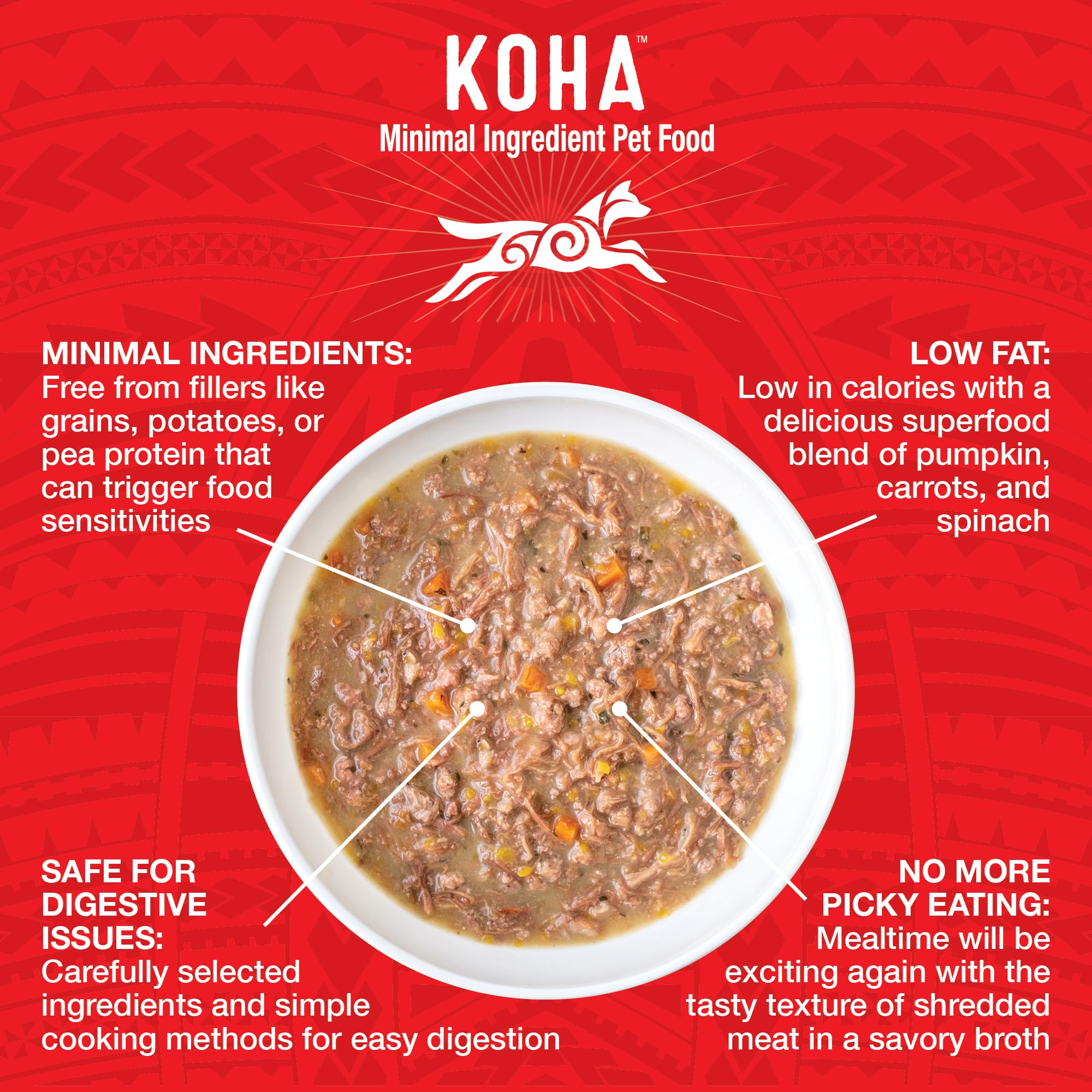 KOHA Pure Shreds Beef Entr  e for Dogs, 12.5oz Cans (Pack of 12)