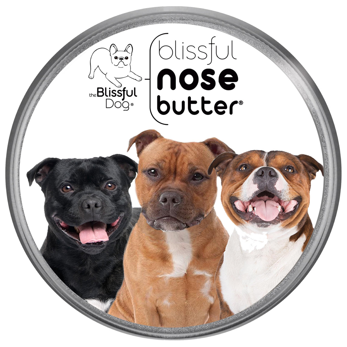 The Blissful Dog Staffordshire Bull Terrier Unscented Nose Butter, 1-Ounce