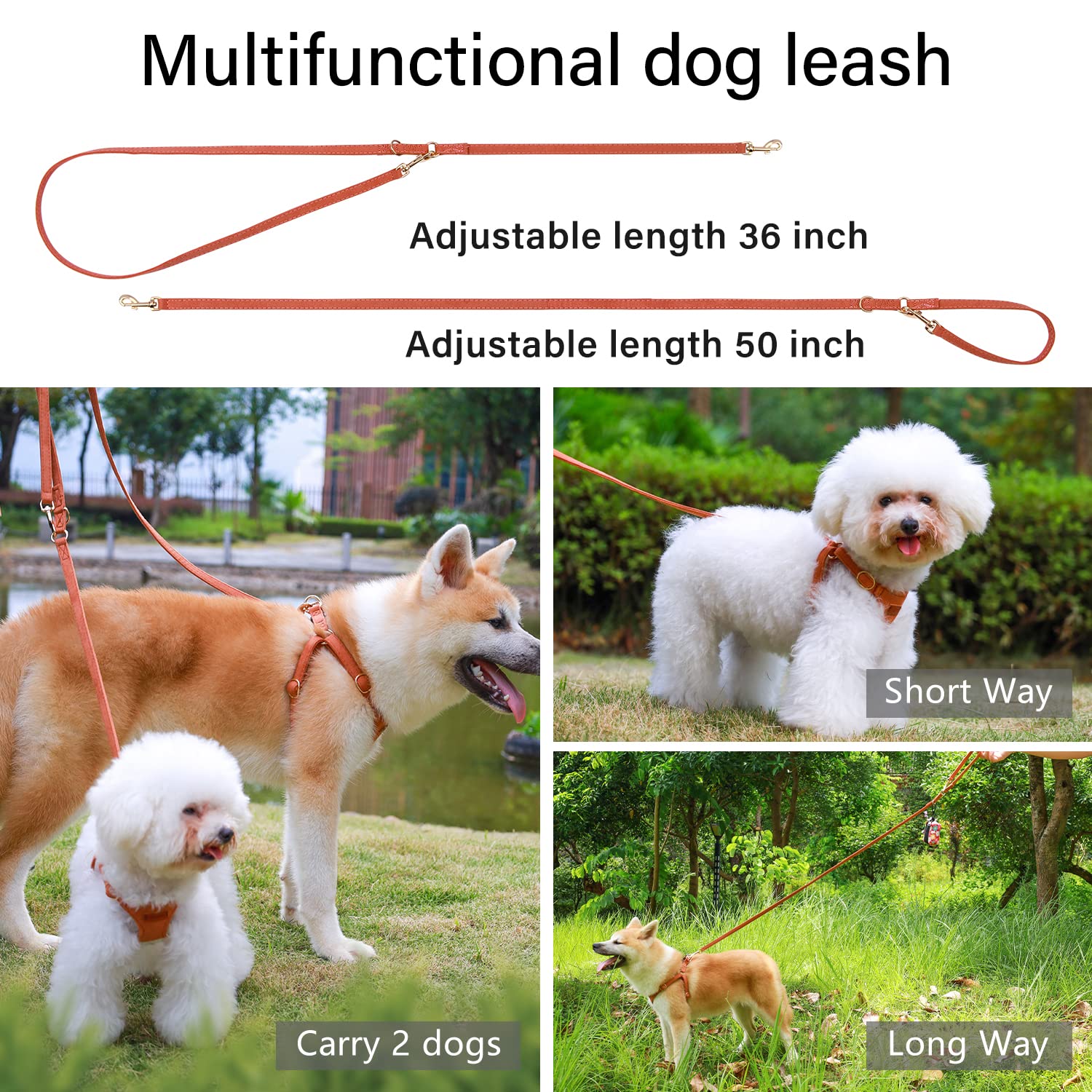 Chede No Pull Puppy Harness And Multifunction Dog Leash Set- 8 Colors Soft Adjustable No Choke Escape Proof Cute,Lightweight Pet Vest Harness For Small And Medium Dog (Xxs, Khaki)