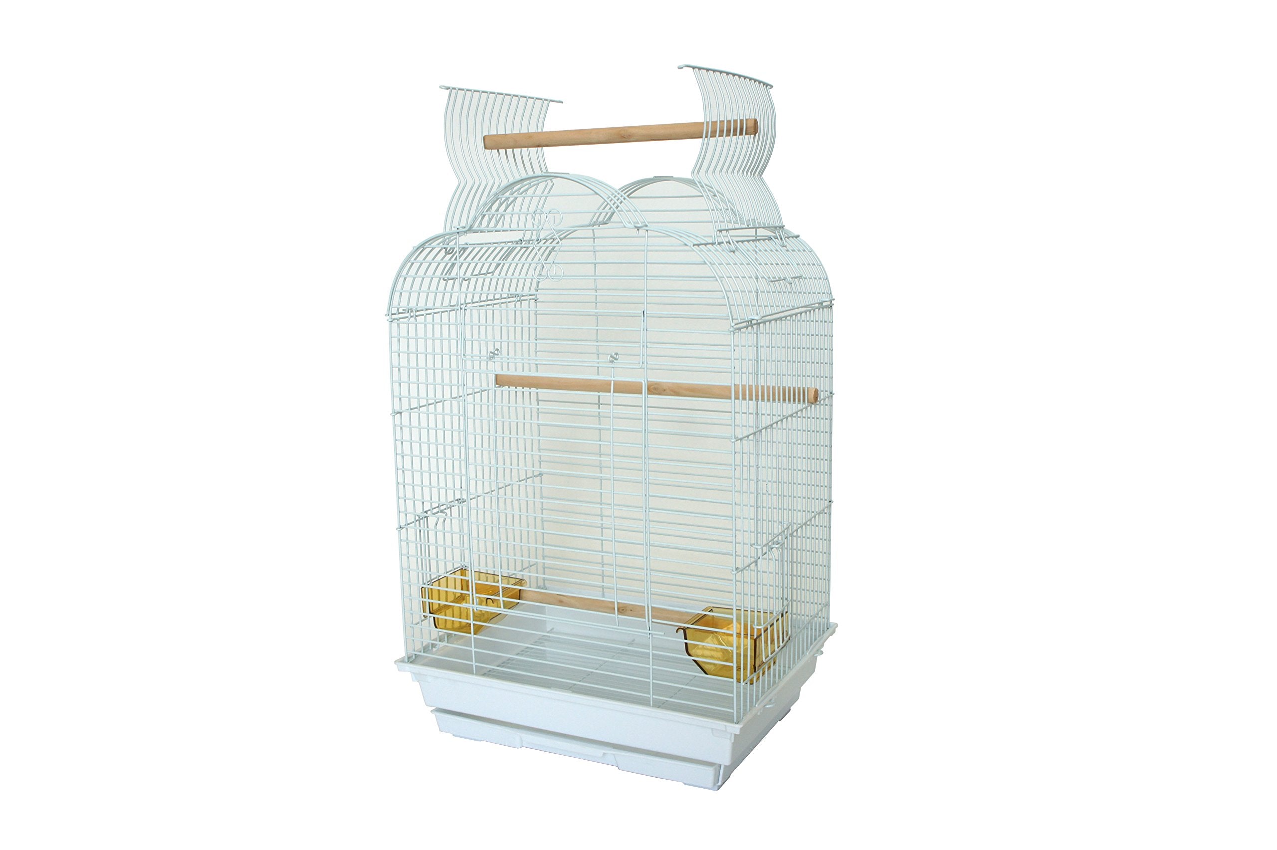 Yml Bar Spacing Small Parrot Cage, 18 X 14, White