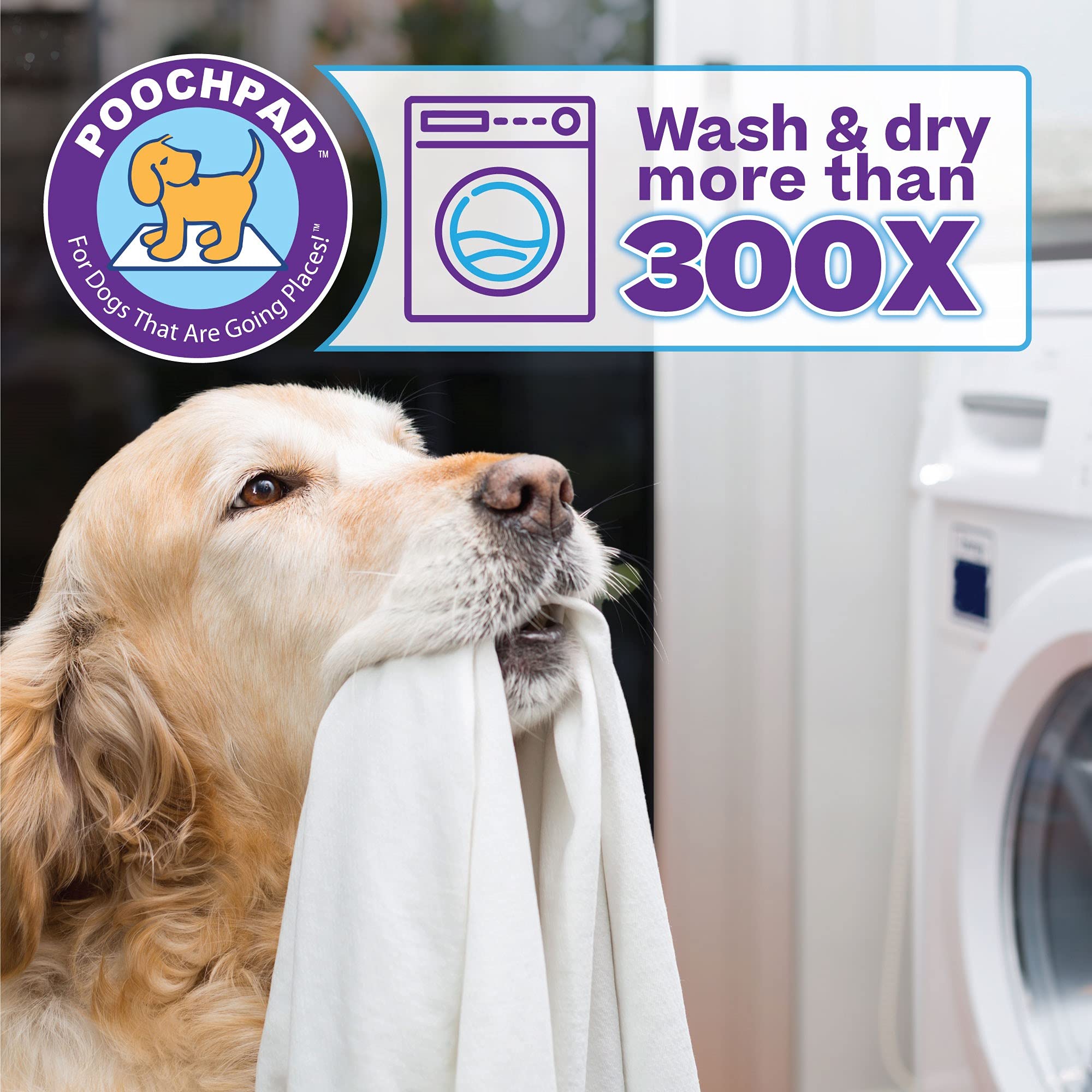 Poochpad Original Washable, Reusable Potty Pad (X-Large) - Unmatched Odor Control, Leakproof Puppy Training Pee Pad