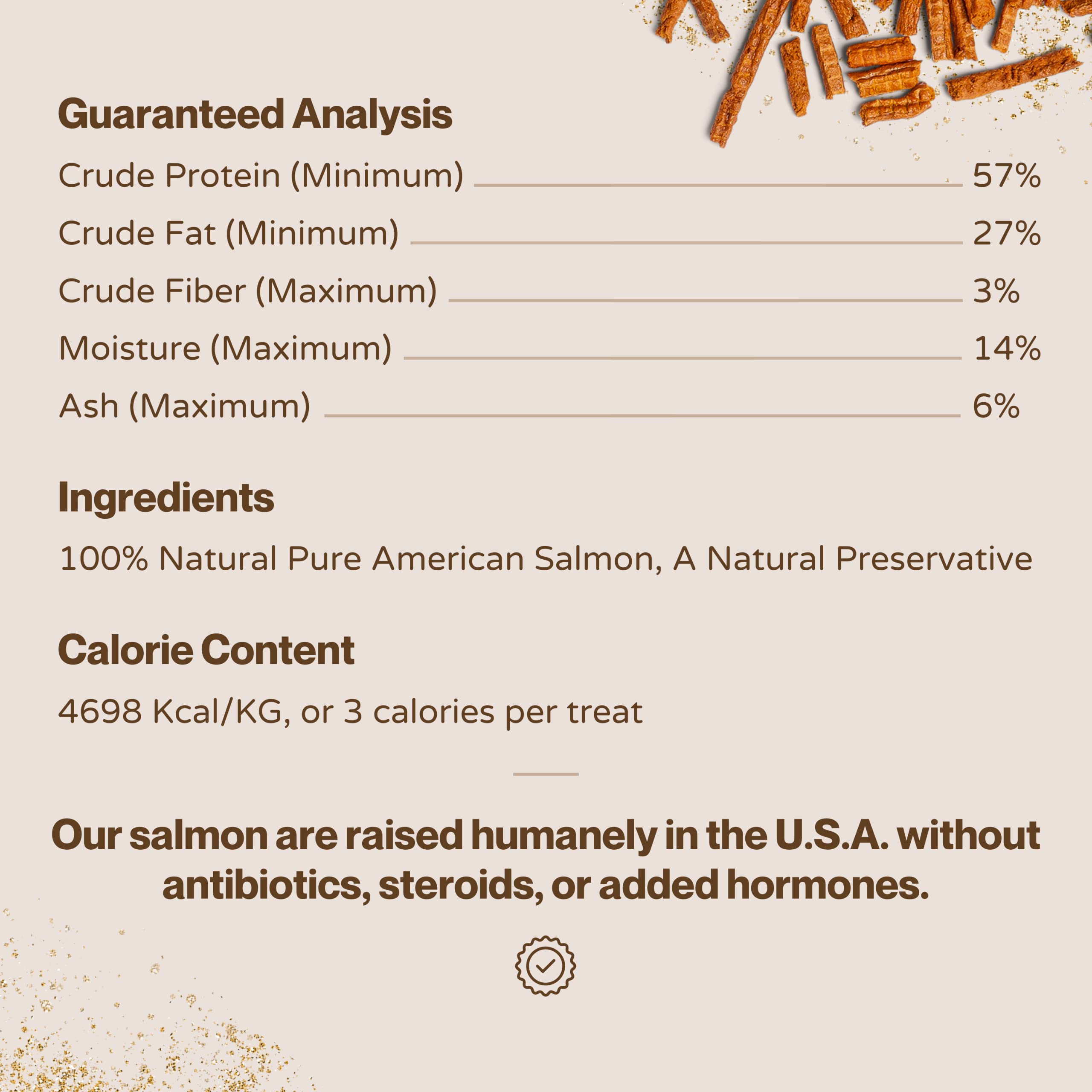 Boulder Dog Food Company All Natural Bits Dog Treats - Dog Treats Made in USA Only (Salmon, 8 oz)