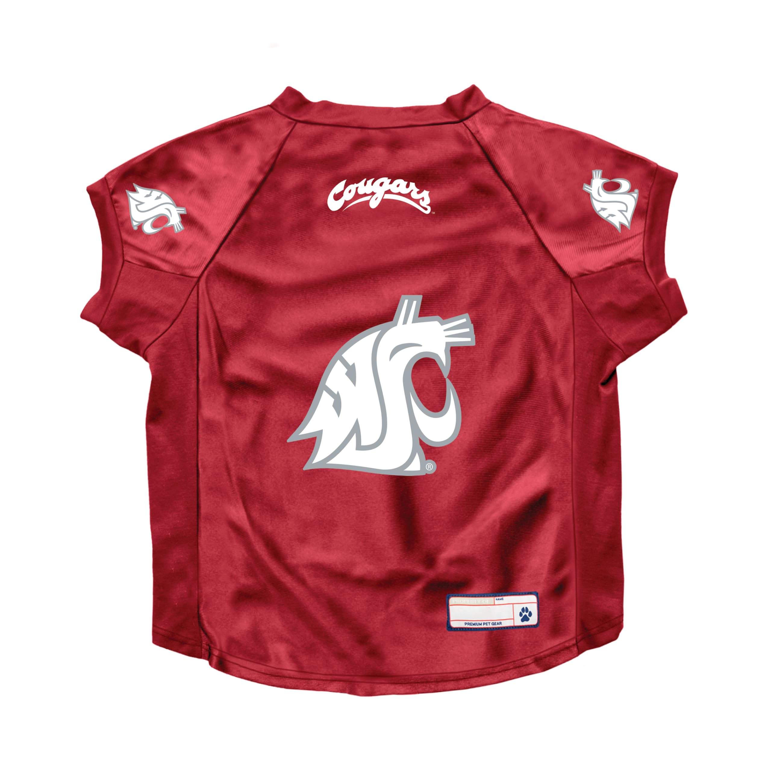 Littlearth Ncaa Washington State Cougars Stretch Pet Jersey, Team Color, X-Small