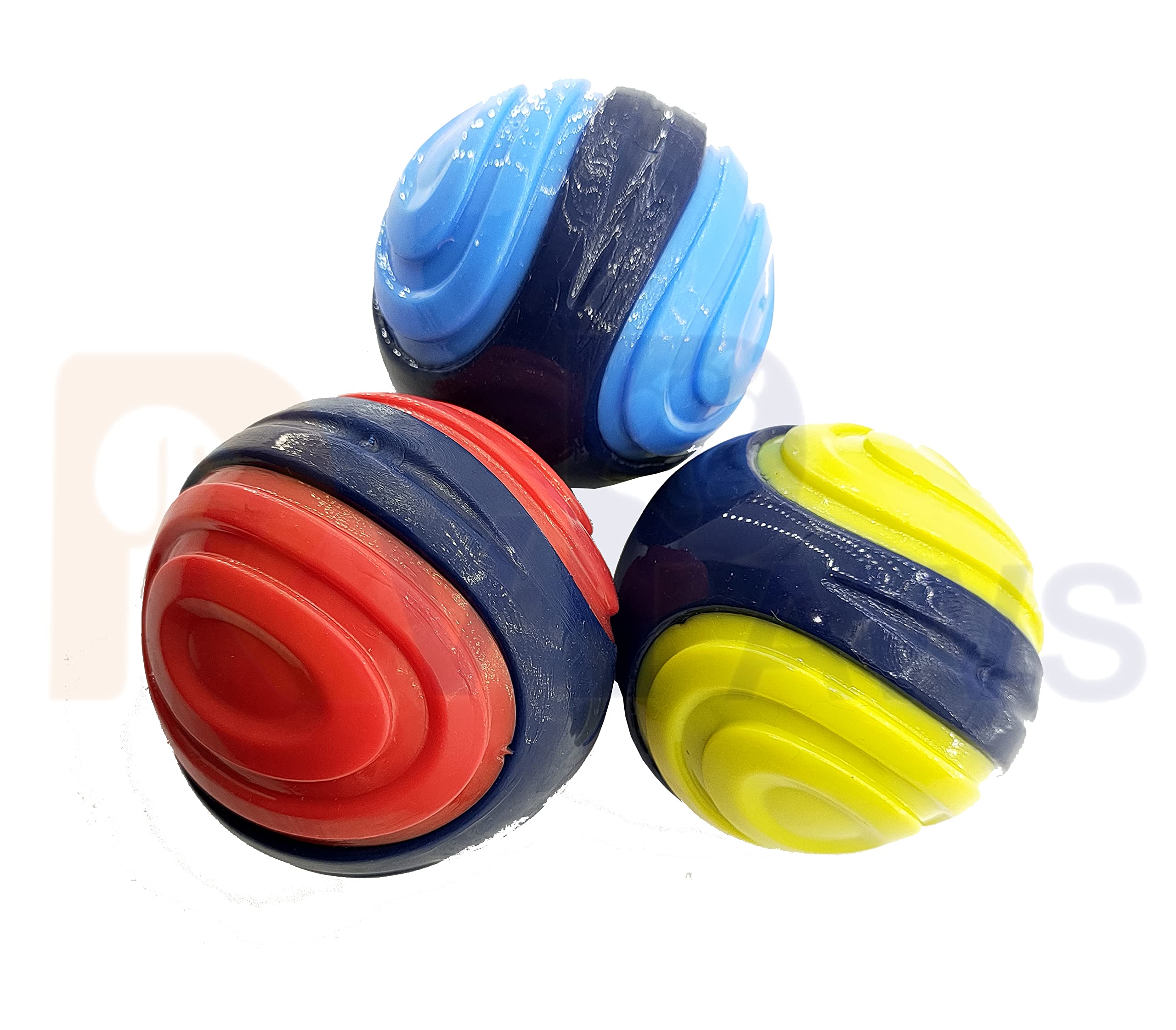 RvPaws Dog Squeaky Balls, Dog Balls Tug and Fetch Toys for Small Medium Large Dogs Squeaky Toy Ball  Color As Per Available  P