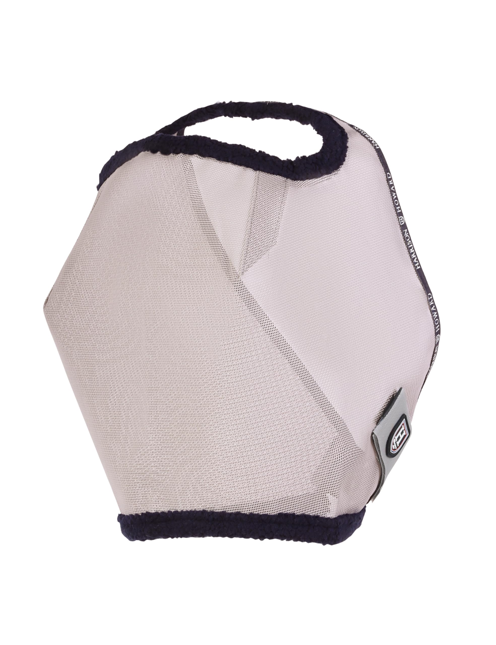Harrison Howard All Round Mesh Horse Fly Mask UV Protective with Fleece Padded Edging Original Grey M