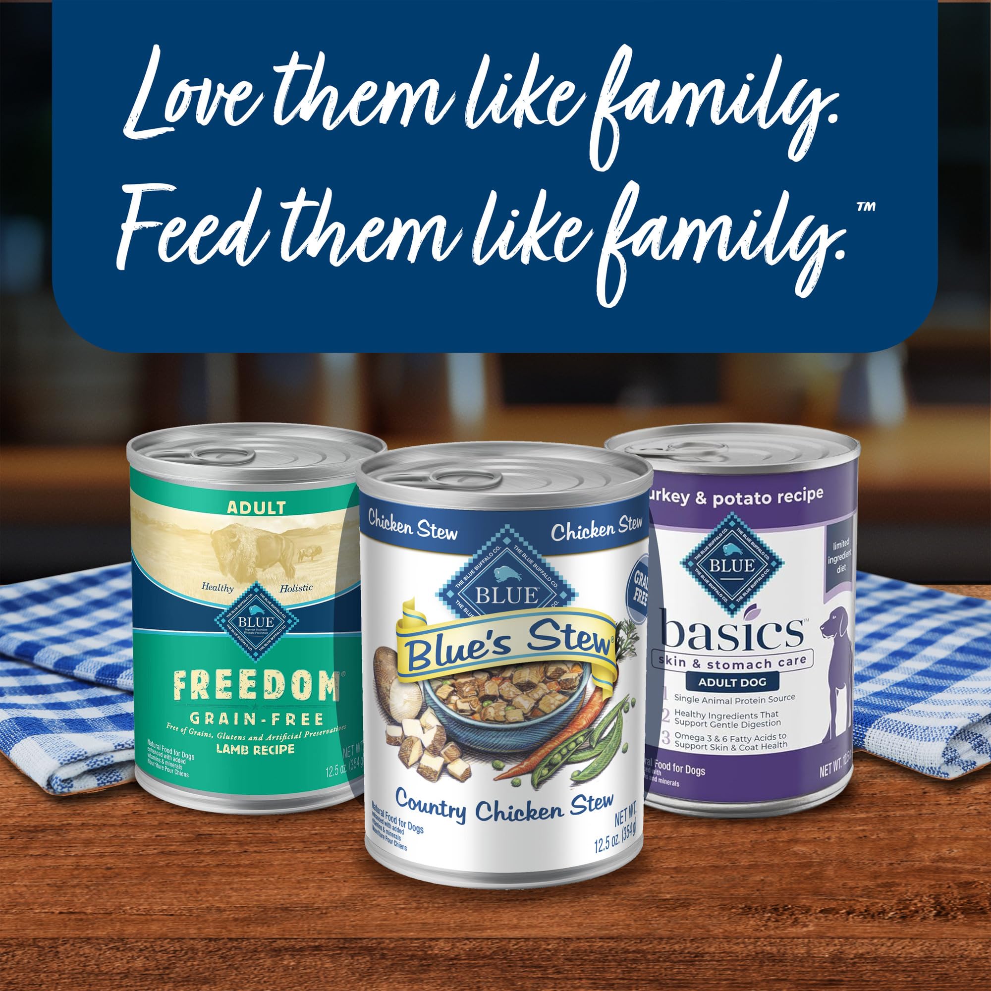 Blue Buffalo Blue s Stew Grain Free Natural Adult Wet Dog Food, Chicken Stew 12.5 oz cans (Pack of 12)